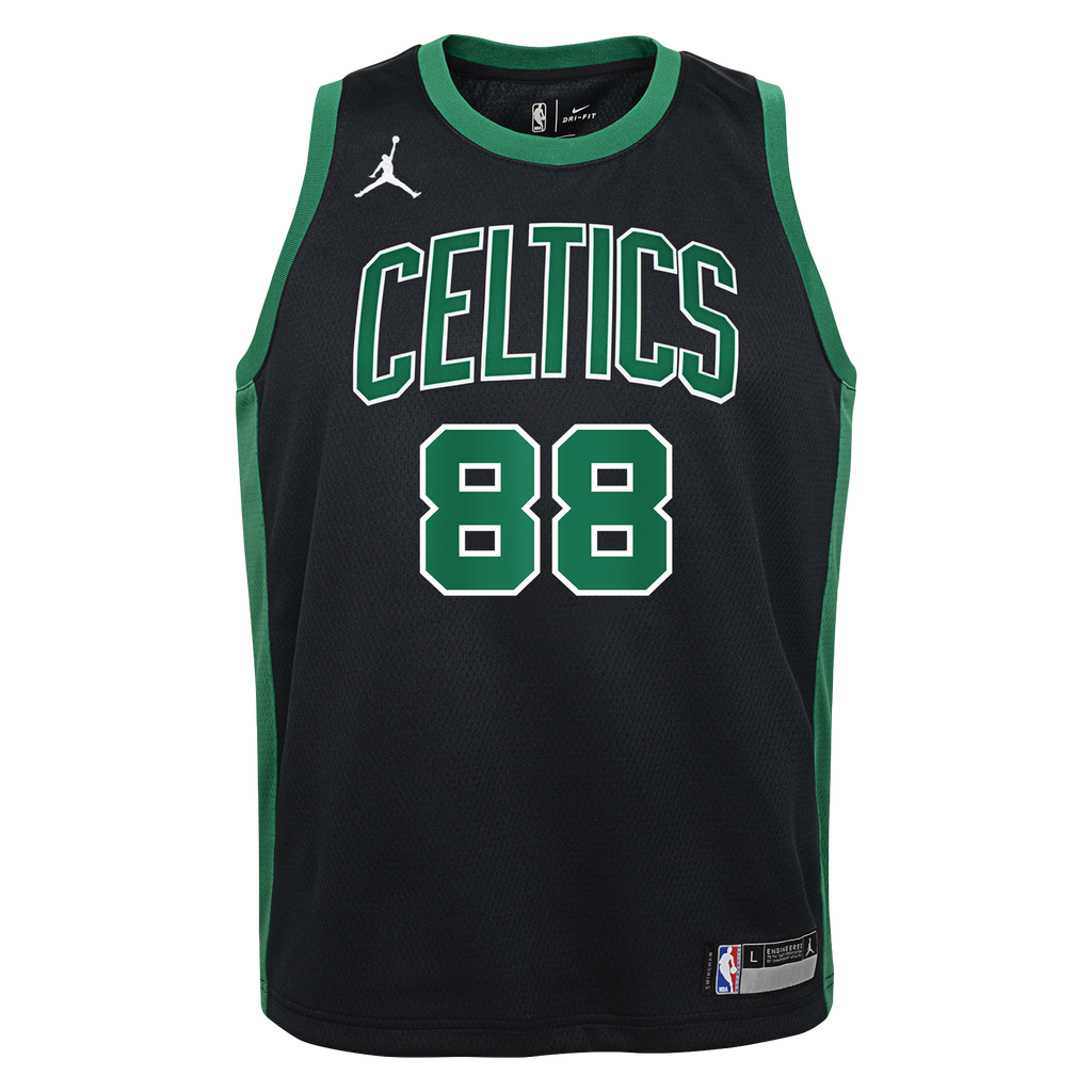 Boston Celtics Jordan Brand Statement Edition Swingman Jersey - Black - Neemias Queta - Youth