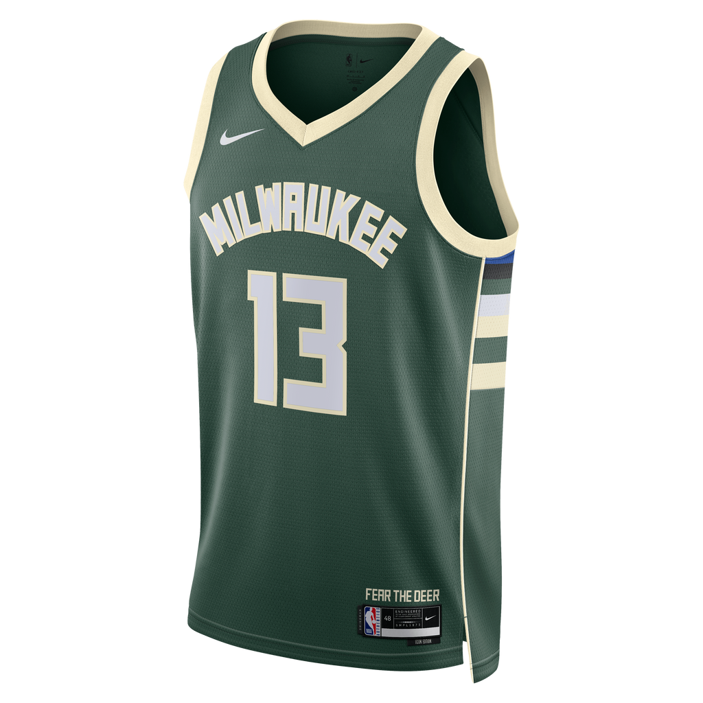 Milwaukee Bucks Nike Icon Edition Swingman Jersey - Hunter Green - Ryan Rollins - Unisex