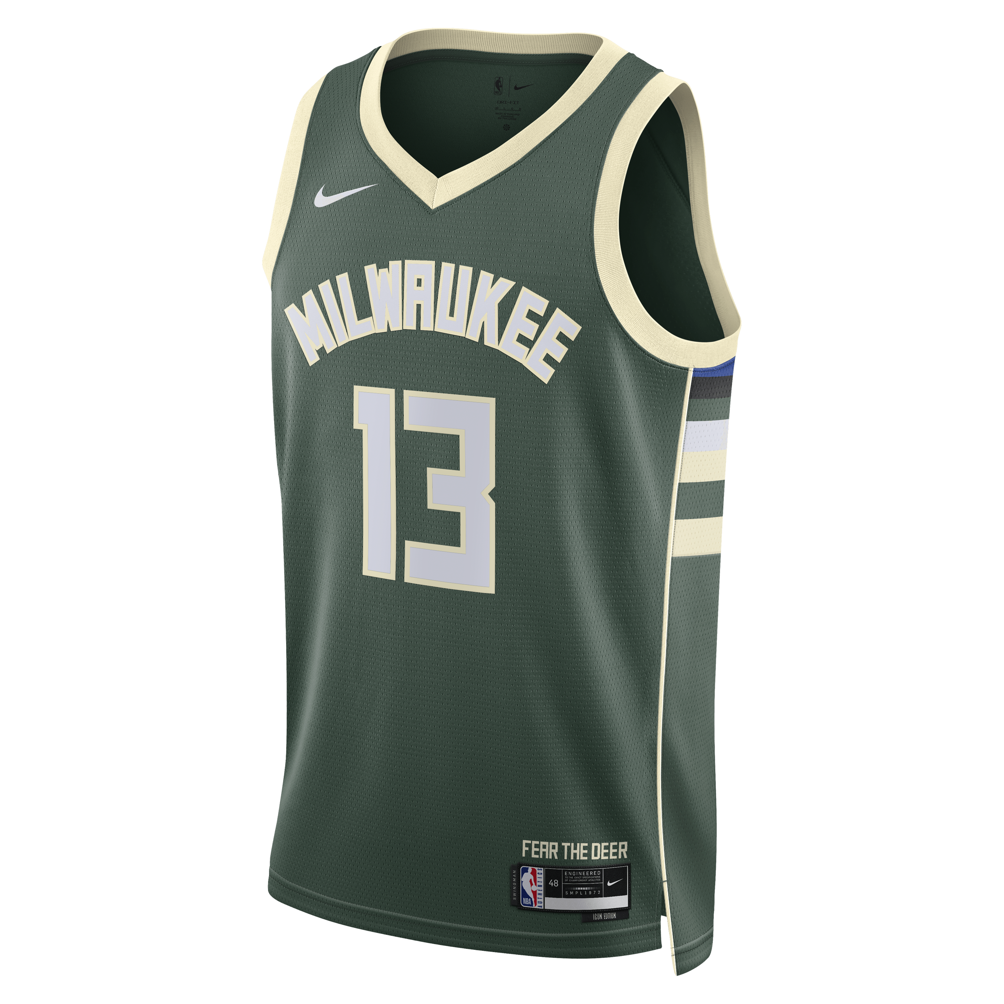 Milwaukee Bucks Nike Icon Edition Swingman Jersey - Hunter Green - Ryan Rollins - Unisex