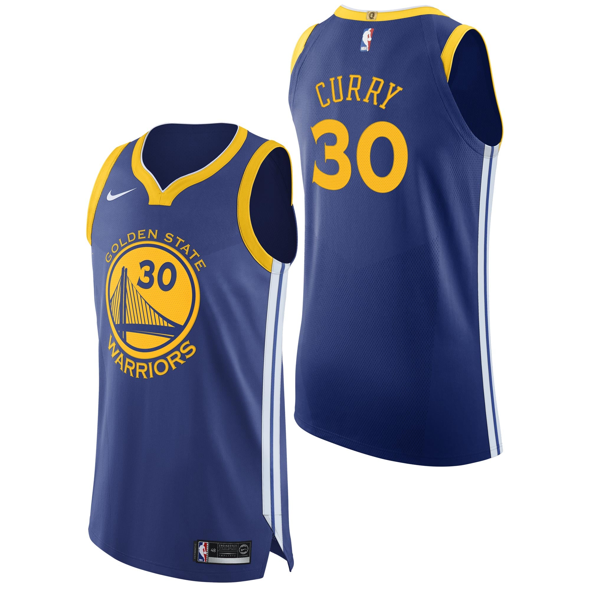 Golden State Warriors Nike Icon Authentic Jersey - Stephen Curry - Men's
