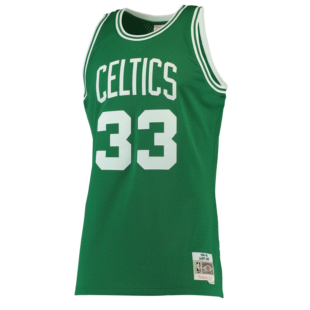 Boston Celtics Mitchell & Ness Larry Bird 1985-86 Hardwood Classics Swingman Jersey - White - Men's