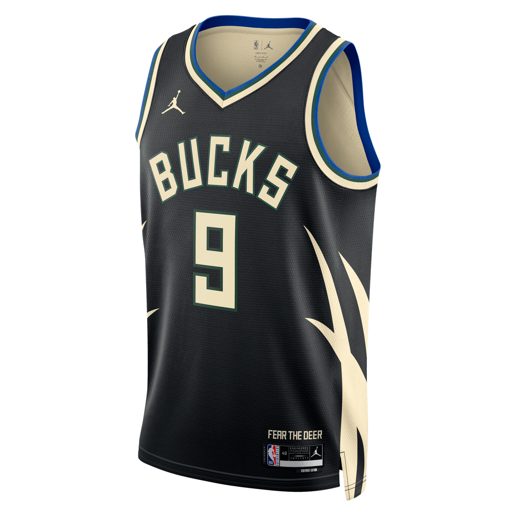 Milwaukee Bucks Jordan Brand Statement Edition Swingman Jersey - Hunter Green - Kel'el Ware - Unisex