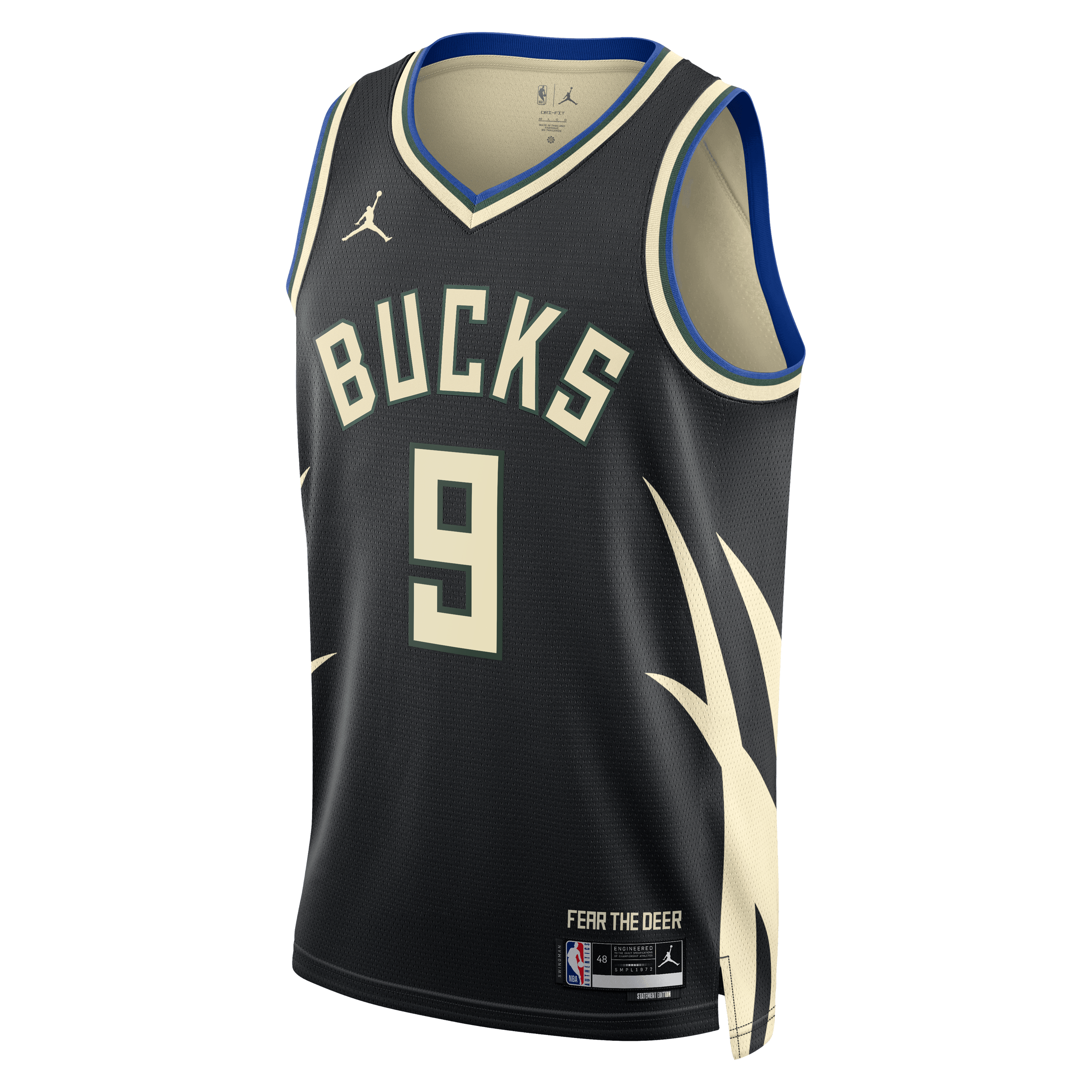 Milwaukee Bucks Jordan Brand Statement Edition Swingman Jersey - Hunter Green - Kel'el Ware - Unisex