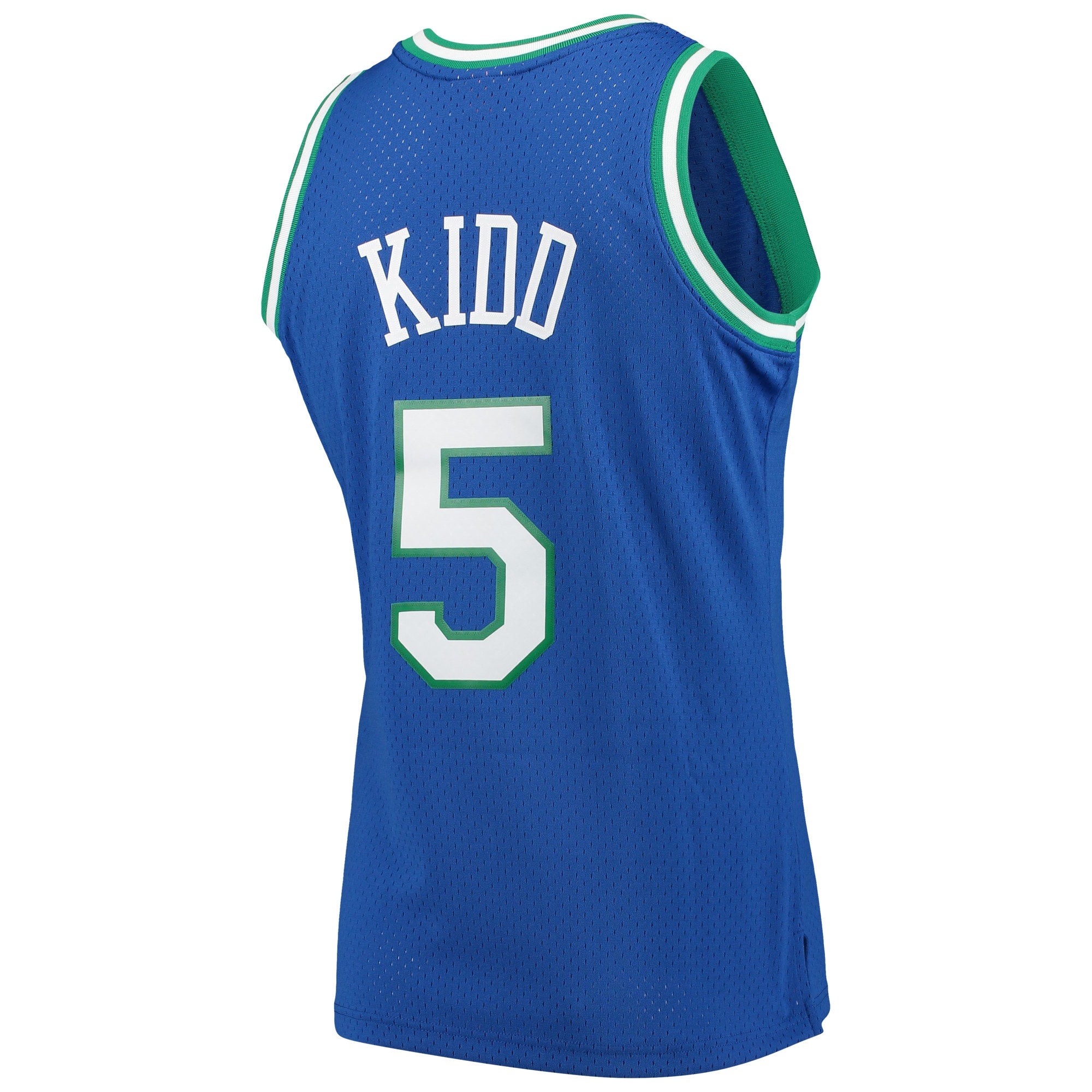 Dallas Mavericks Mitchell & Ness Jason Kidd 1994-95 Hardwood Classics Swingman Player Jersey - Blue - Men's