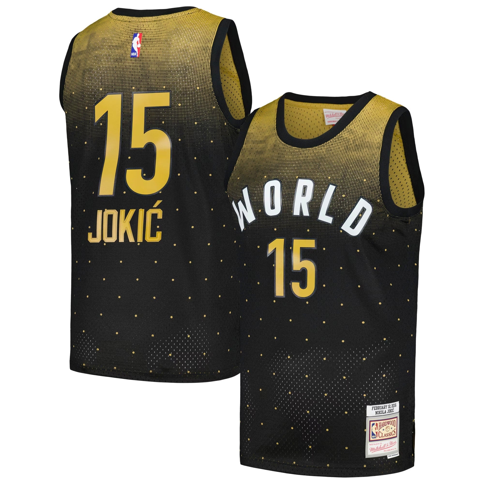 Mitchell & Ness Nikola Jokic Black 2016 NBA Rising Stars Challenge Hardwood Classics Swingman Jersey - Men's