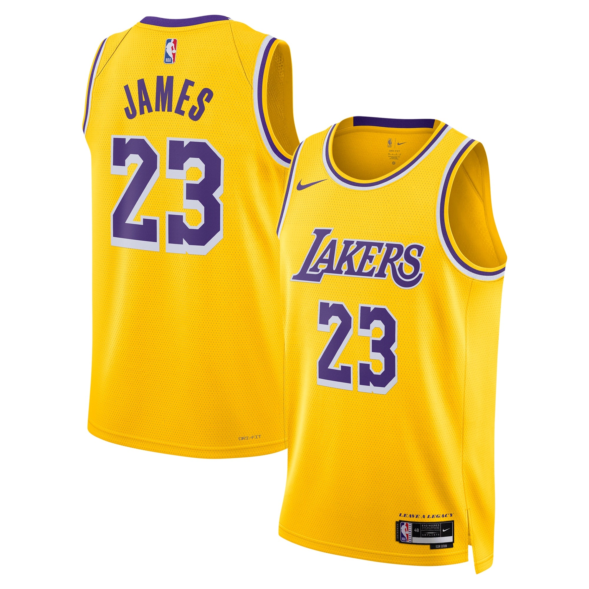 Los Angeles Lakers Nike Icon Swingman Jersey - LeBron James - Unisex