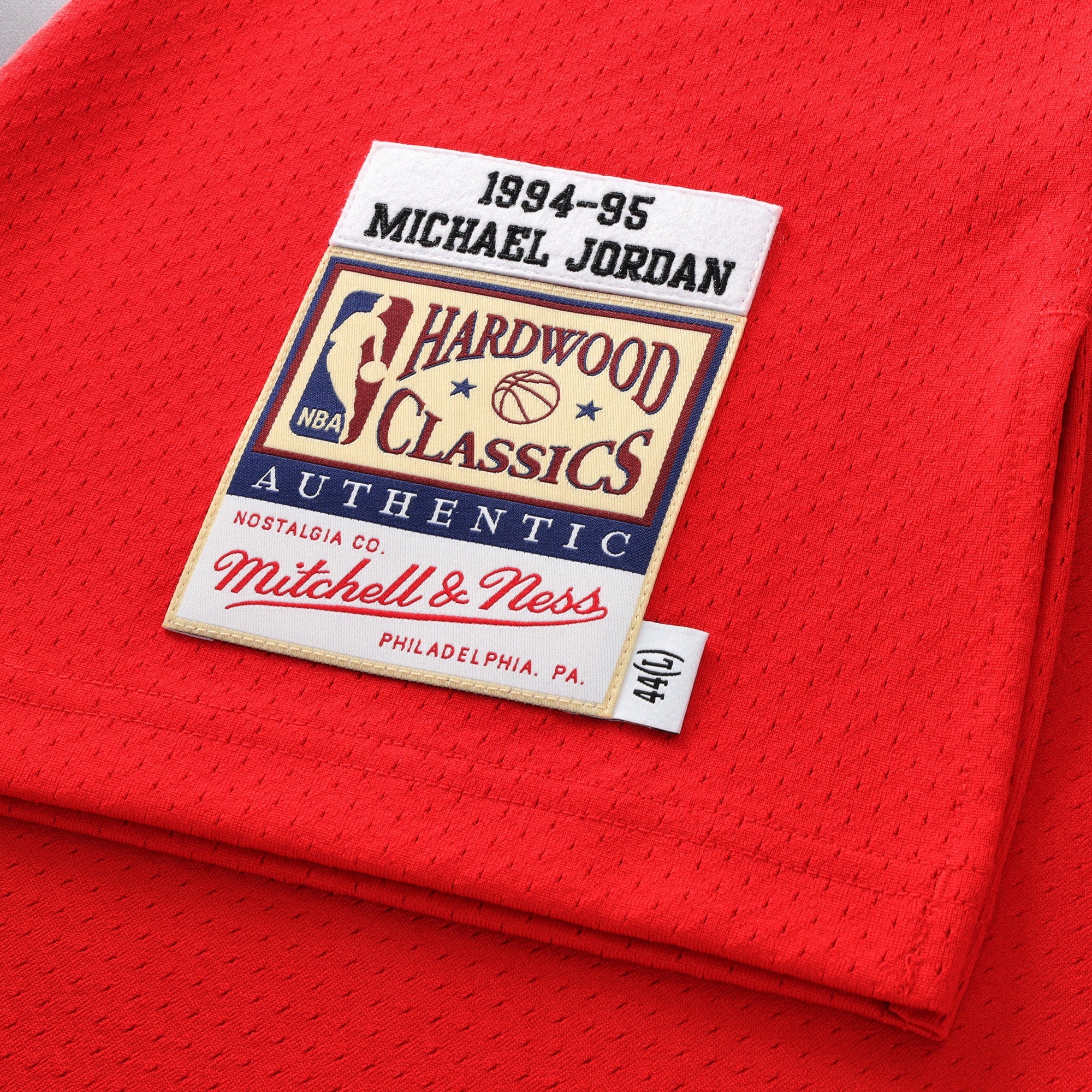 Chicago Bulls Mitchell & Ness Michael Jordan 1994-95 Road 45 Authentic Jersey - Red - Men's