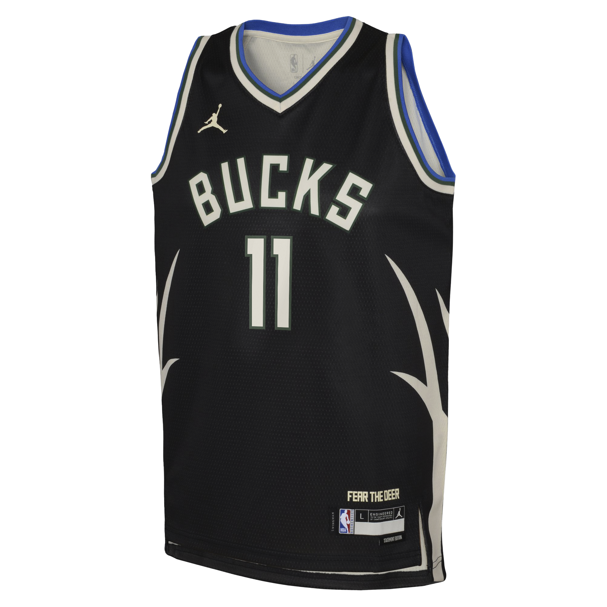 Milwaukee Bucks Jordan Brand Statement Edition Swingman Jersey - Hunter Green - Tyler Herro - Youth