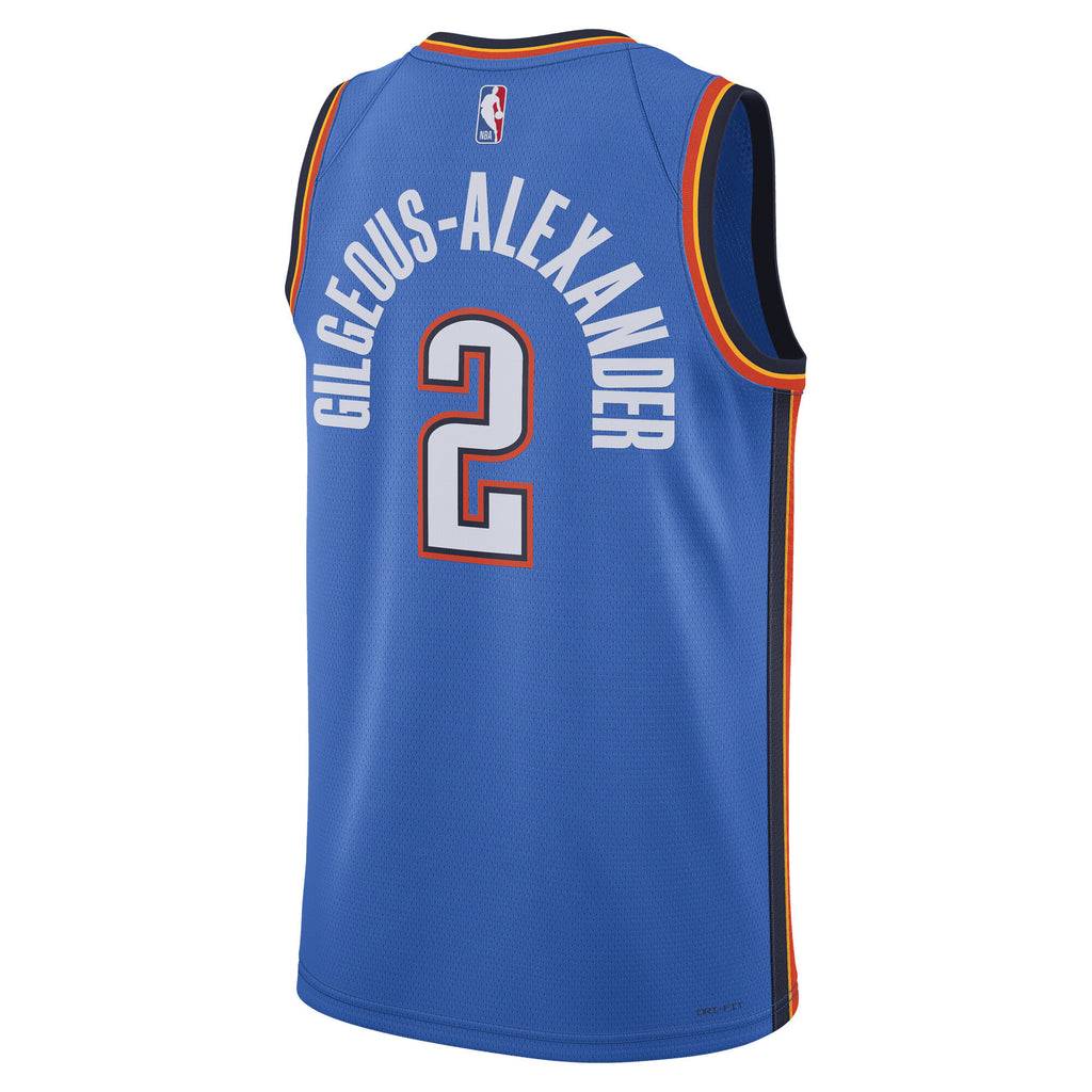 Oklahoma City Thunder Nike Replica Icon Swingman Jersey - Gilgeous-Alexander - Unisex