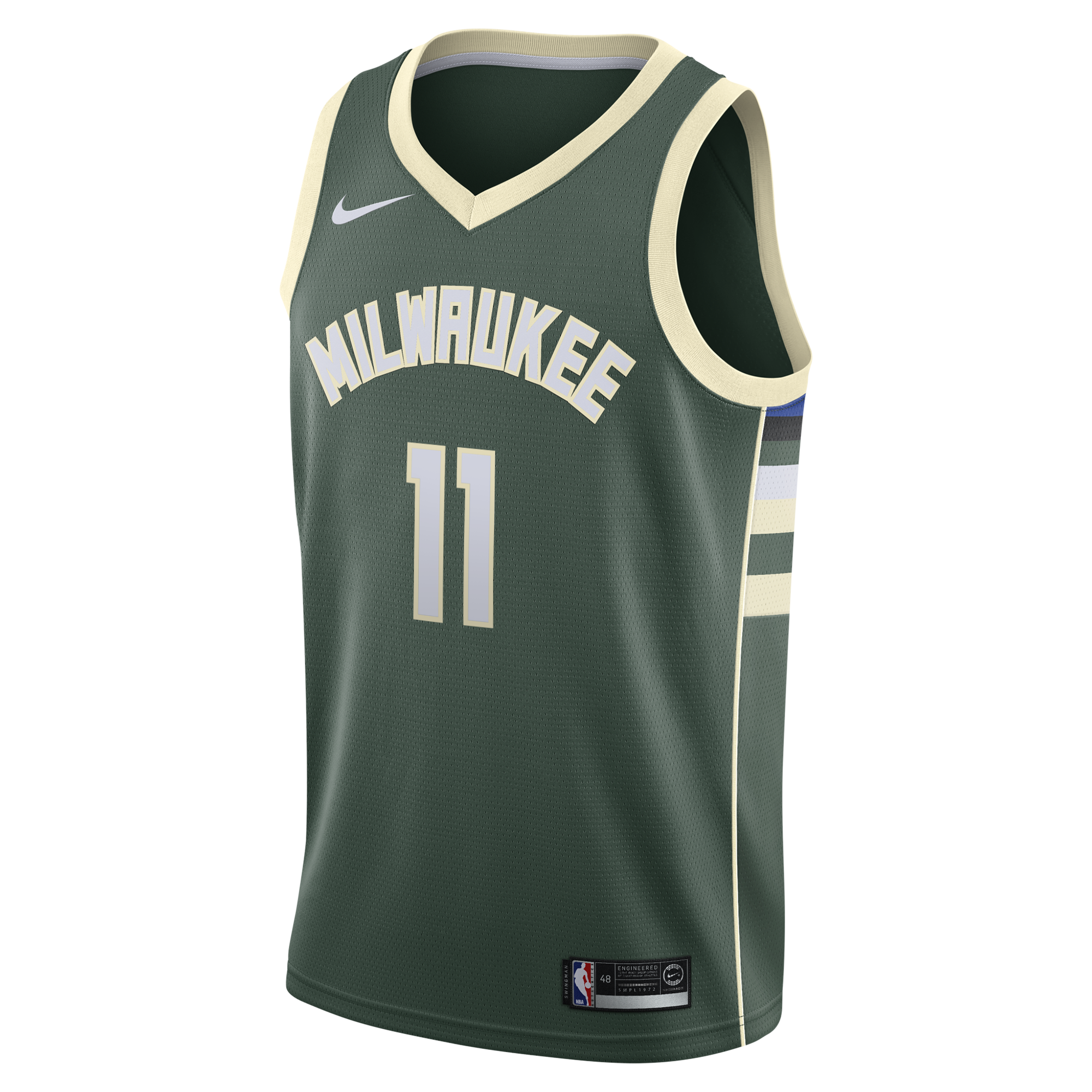Milwaukee Bucks Nike Icon Edition Swingman Jersey - Hunter Green - Tyler Herro - Youth