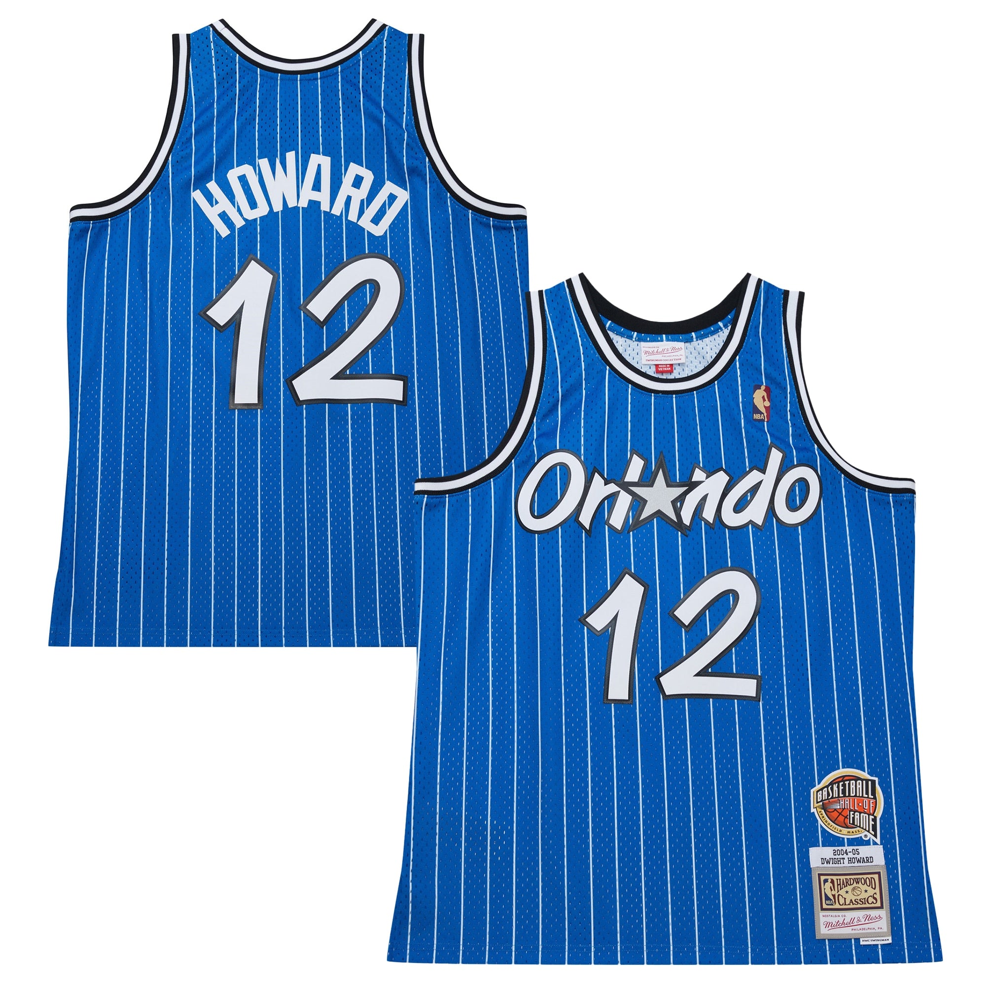 Orlando Magic Dwight Howard 2004/05 Hardwood Classics Hall of Fame Swingman Jersey - Blue - Men's