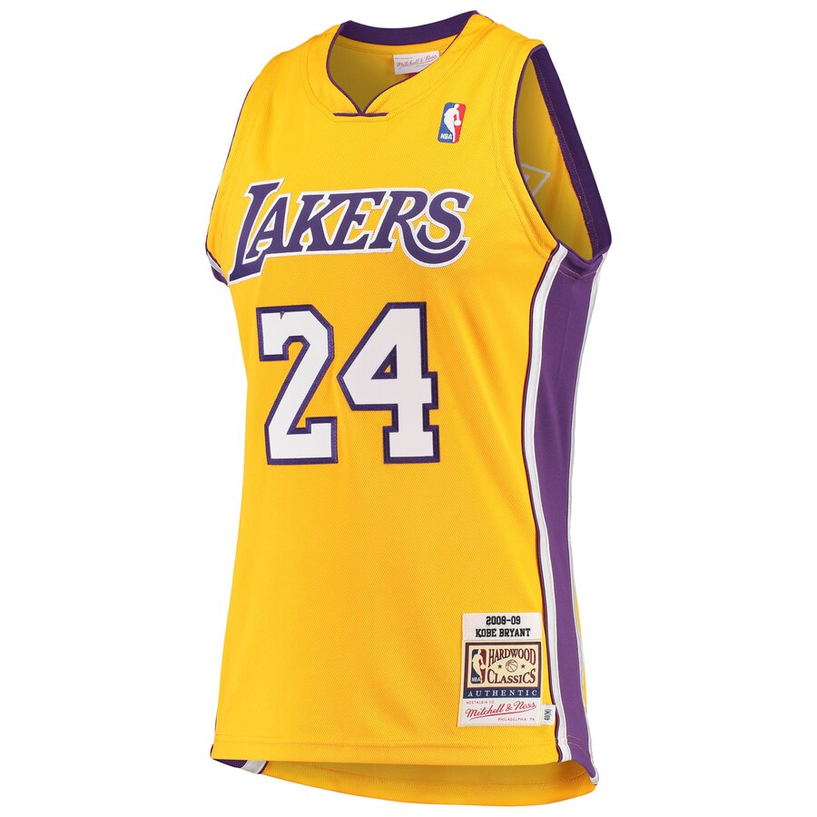 Mitchell & Ness Kobe Bryant Hardwood Classics 2008-09 Authentic Jersey - Gold - Men's