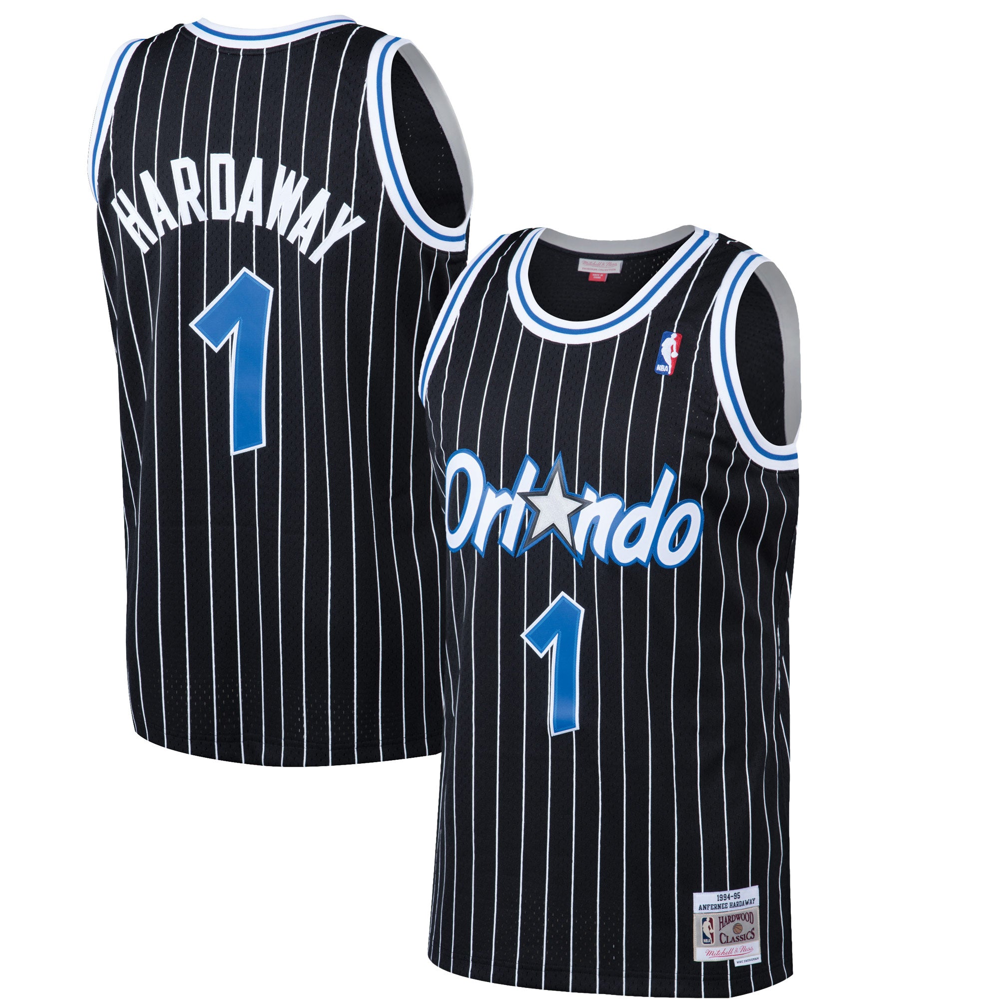 Orlando Magic Mitchell & Ness Penny Hardaway 1994-95 Hardwood Classics Swingman Jersey - Black - Men's