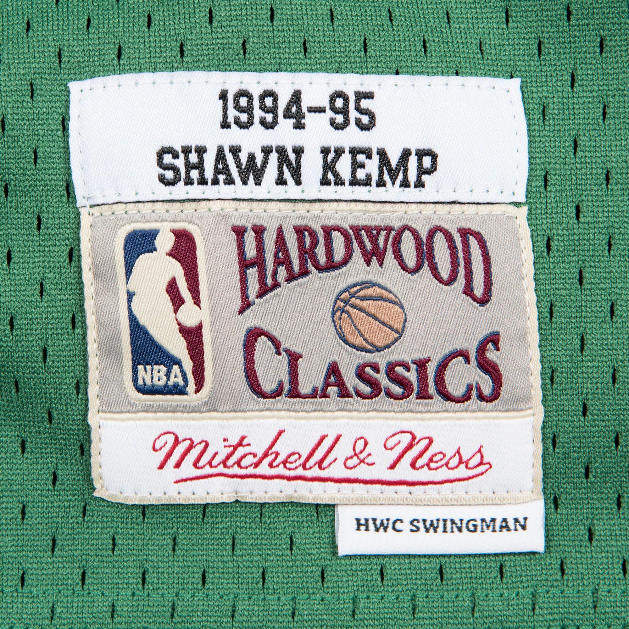 Seattle SuperSonics Mitchell & Ness Shawn Kemp Hardwood Classics Road Swingman Jersey - Men's