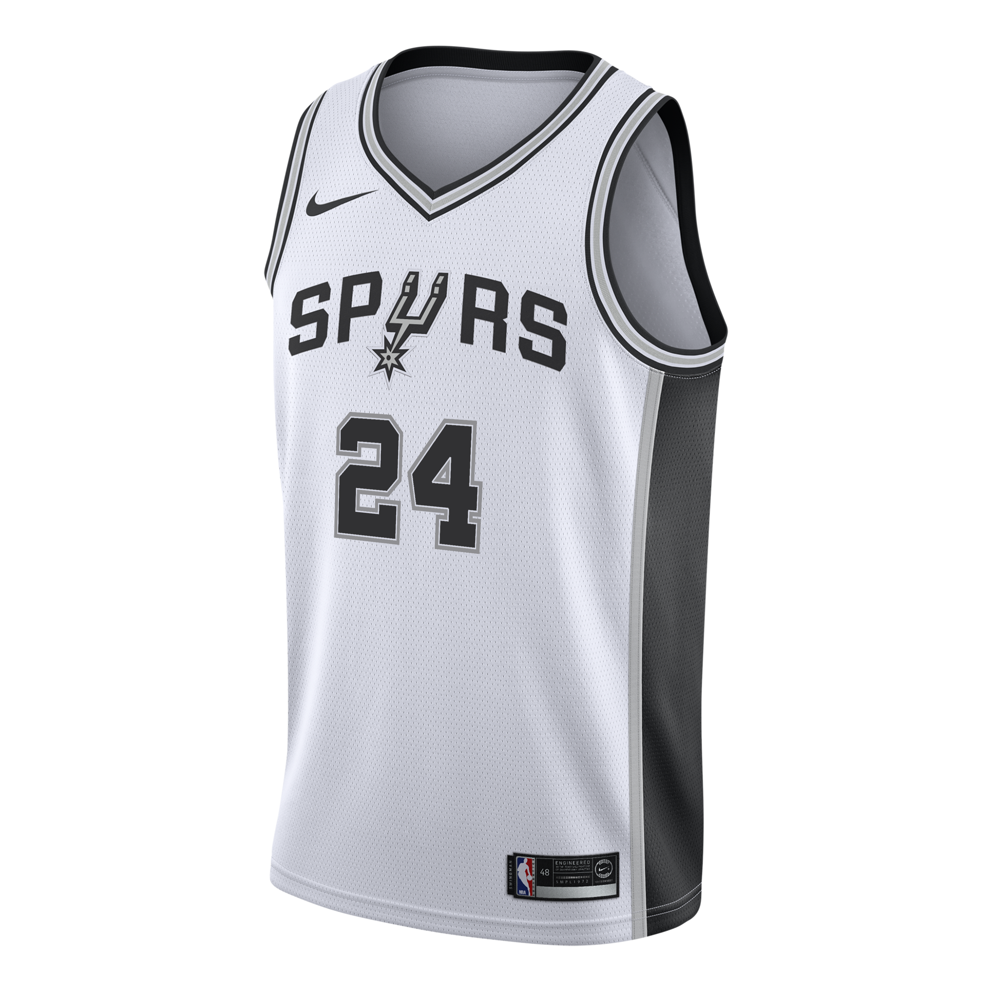 San Antonio Spurs Nike Association Edition Swingman Jersey - White - Devin Vassell - Youth