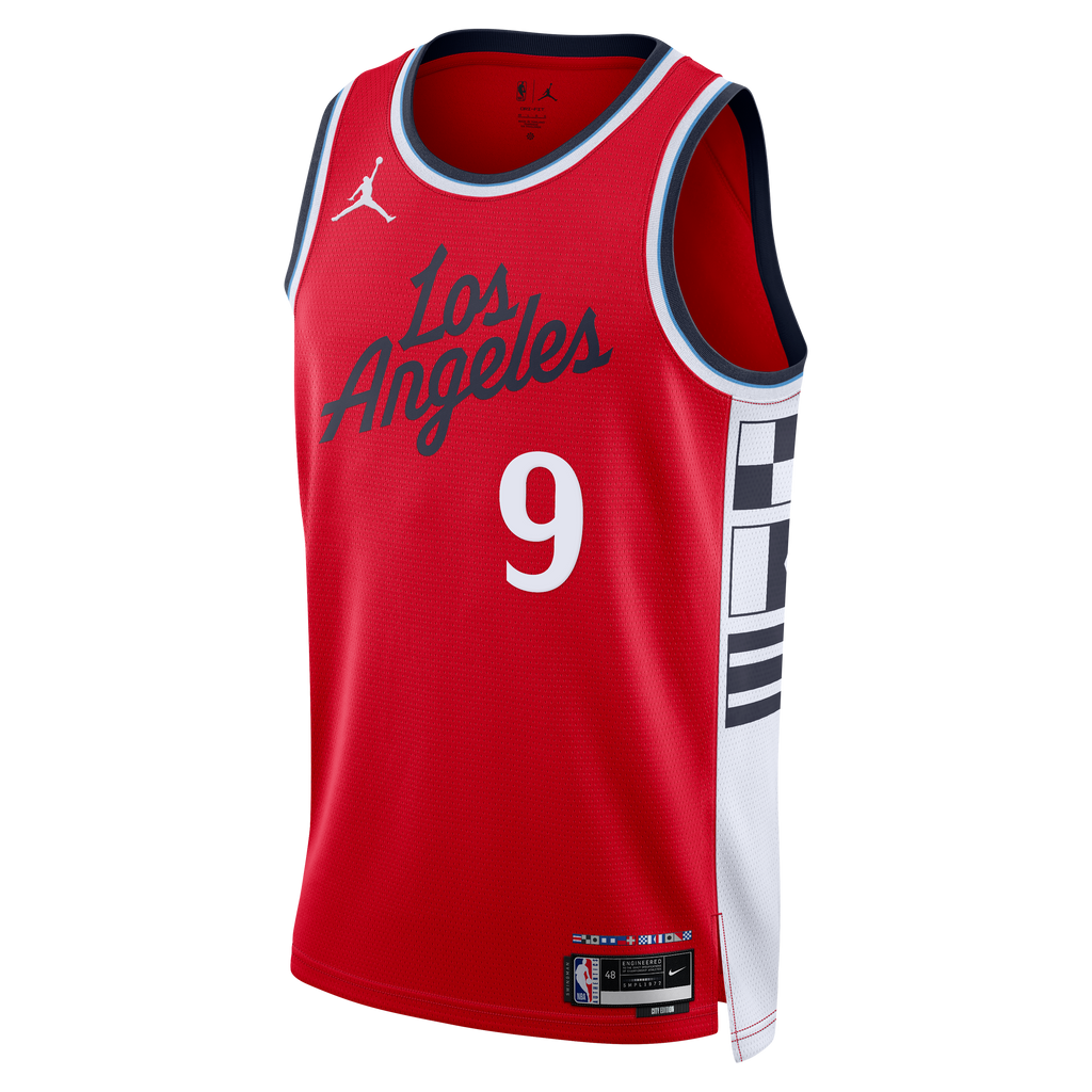 LA Clippers Jordan Brand Statement Edition Swingman Jersey - Red - Bennedict Mathurin - Men's