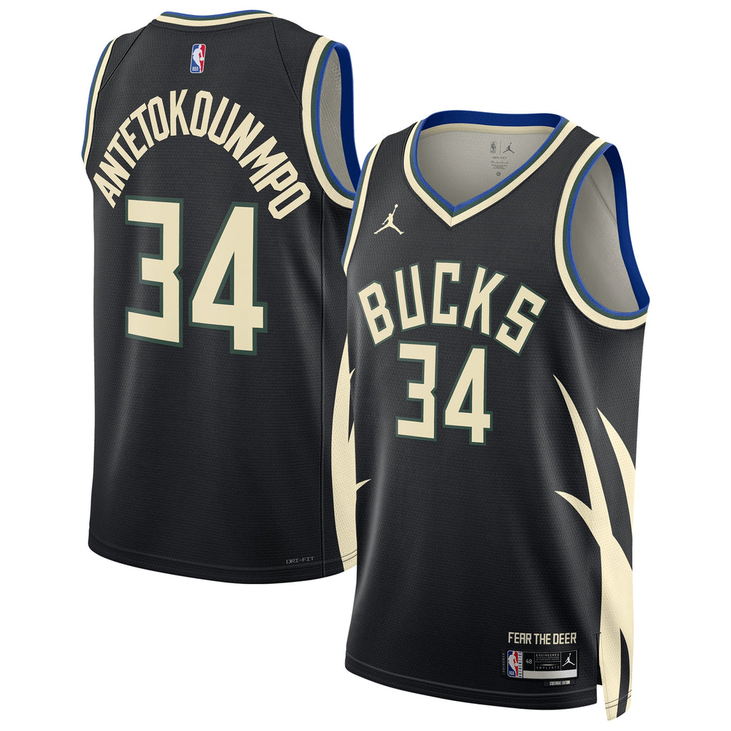 Milwaukee Bucks Giannis Antetokounmpo Nike Jordan Dri-FIT NBA Swingman Jersey - Men's