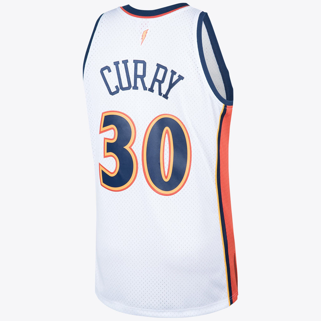 Golden State Warriors Mitchell & Ness 2009 Steph Curry Hardwood Classics Home Swingman Jersey - White - Men's