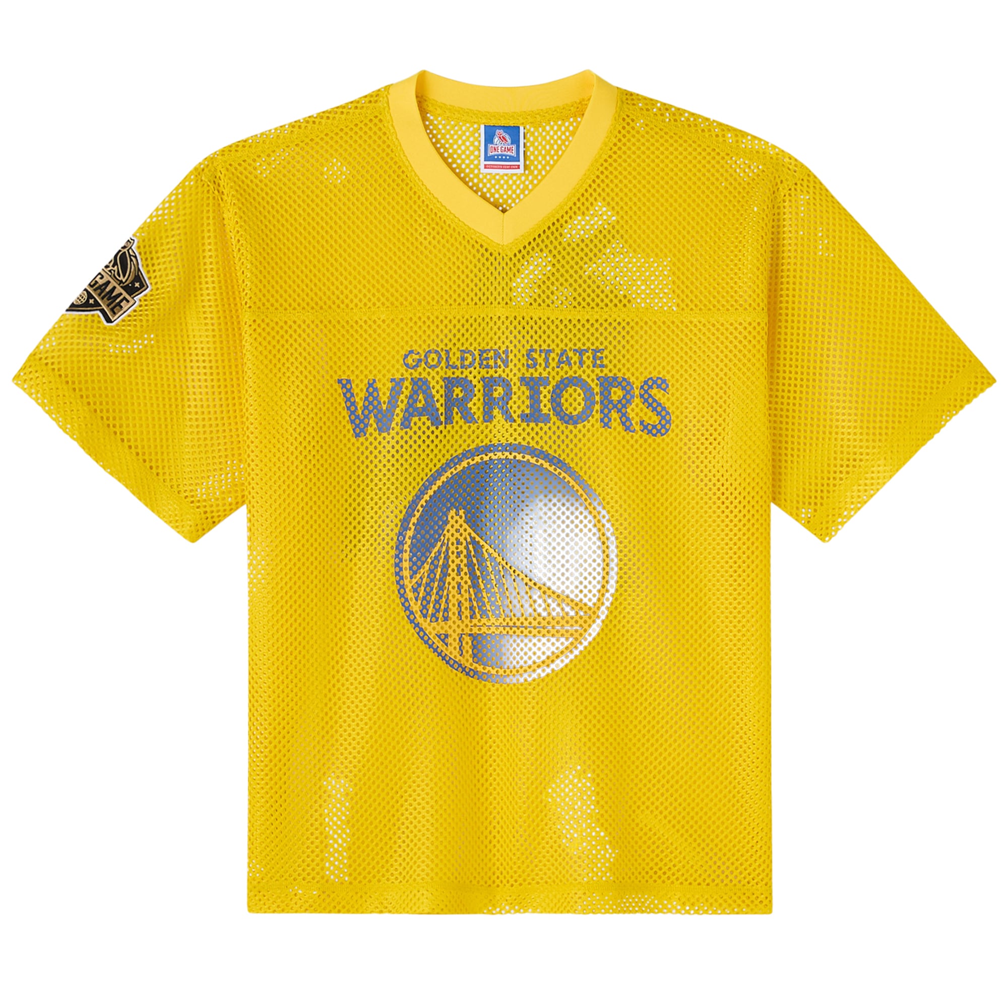 Golden State Warriors X OVO Mesh Football Jersey - Men's