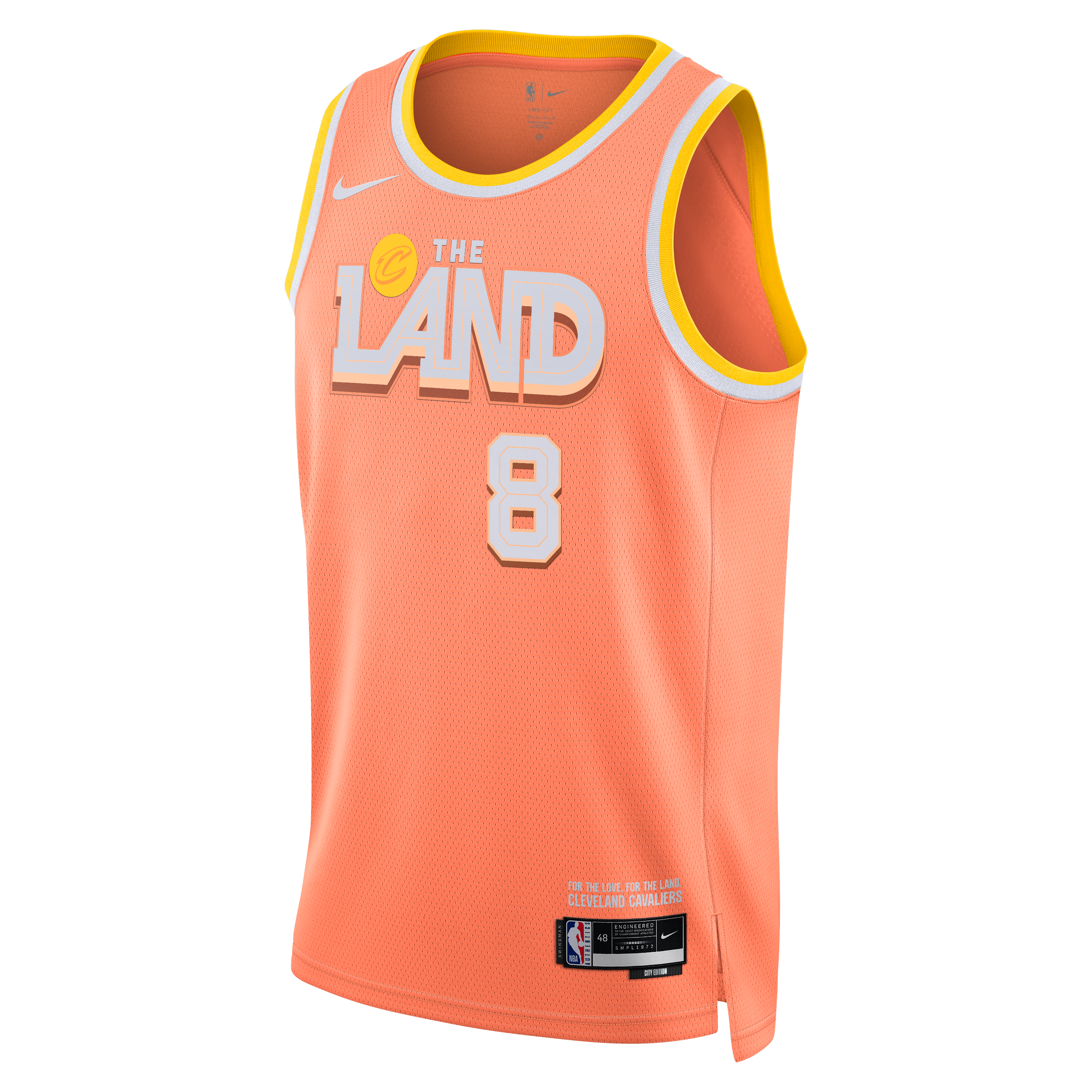 Nike Cleveland Cavaliers 2025/26 City Edition Swingman Jersey - Orange - Dennis Schröder - Unisex