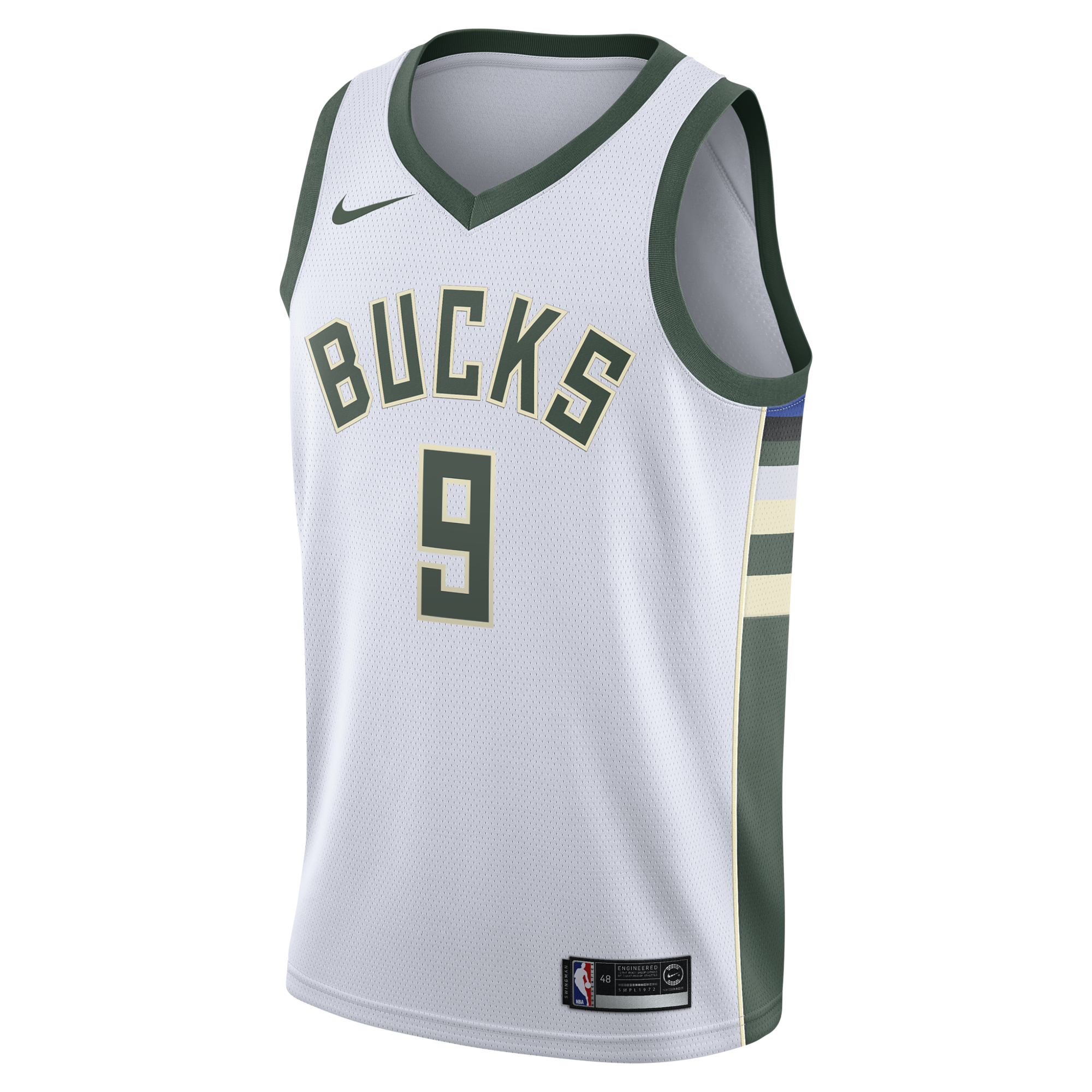Milwaukee Bucks Nike Association Edition Swingman Jersey - White - Kel'el Ware - Youth