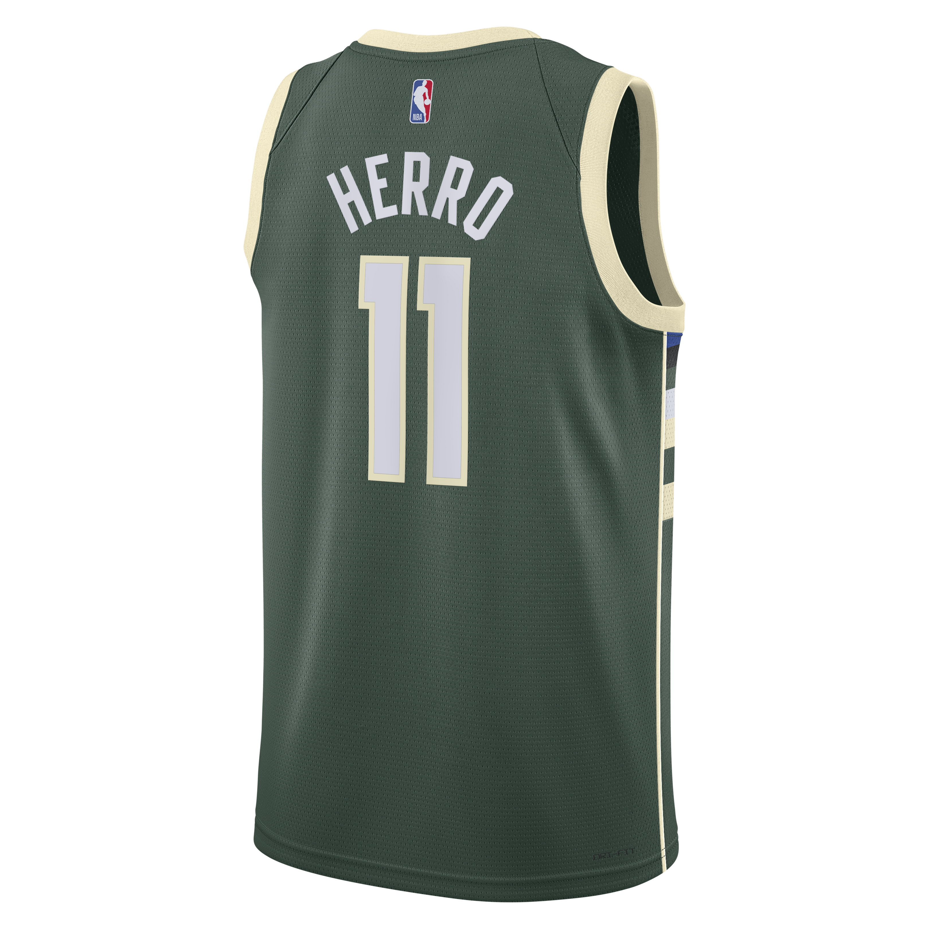 Milwaukee Bucks Nike Icon Edition Swingman Jersey - Hunter Green - Tyler Herro - Unisex