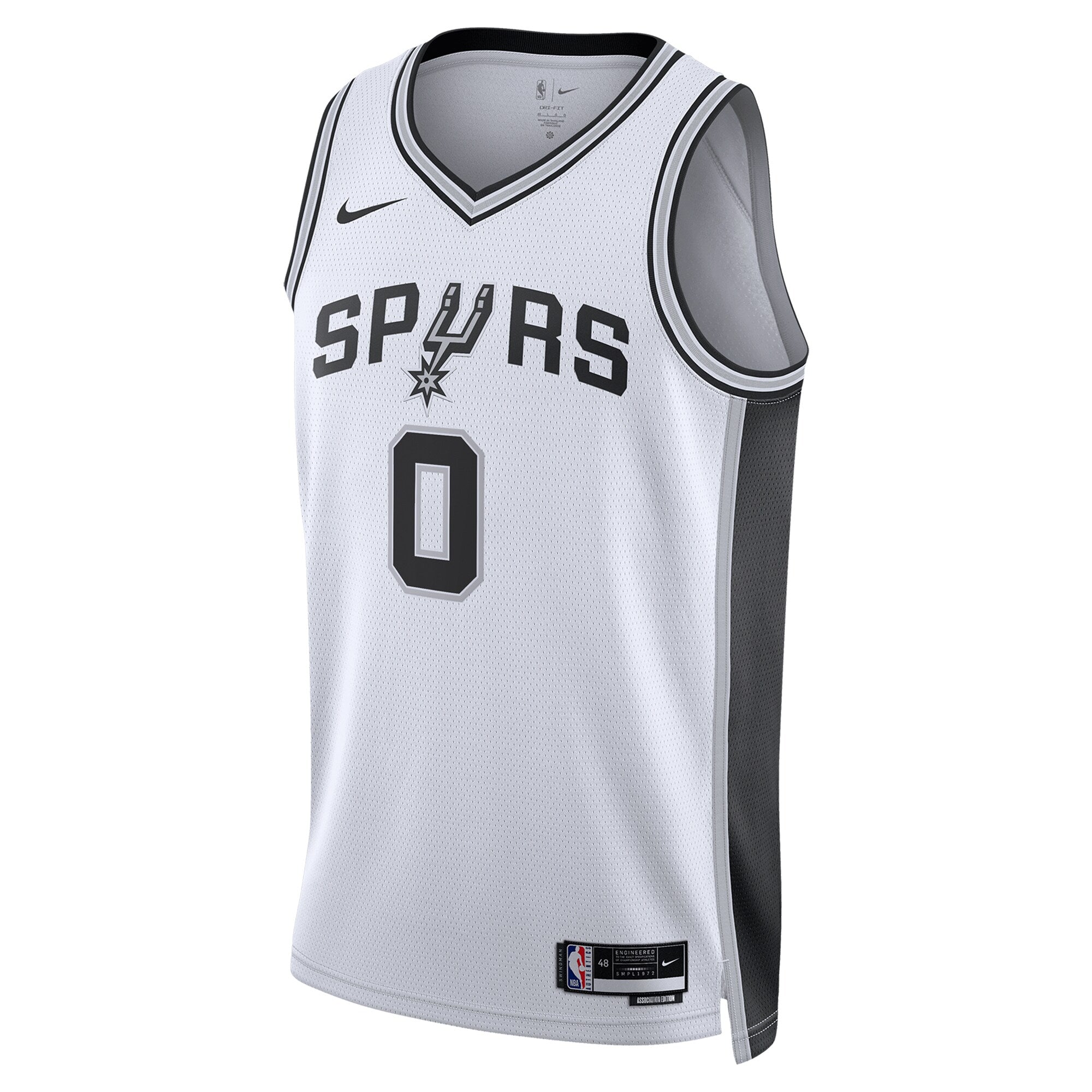 San Antonio Spurs Nike Association Edition Swingman Jersey - White - Keldon Johnson - Unisex