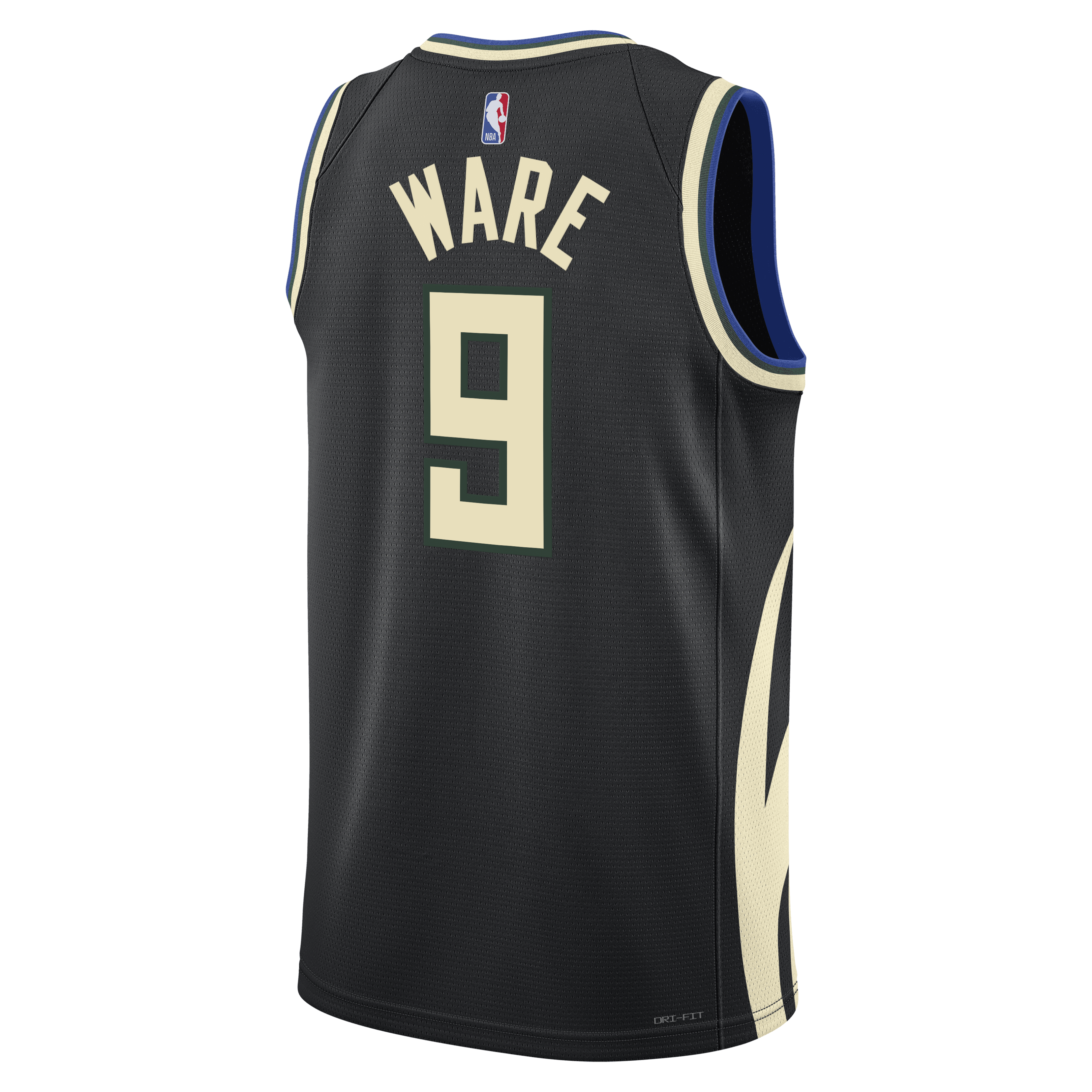 Milwaukee Bucks Jordan Brand Statement Edition Swingman Jersey - Hunter Green - Kel'el Ware - Unisex