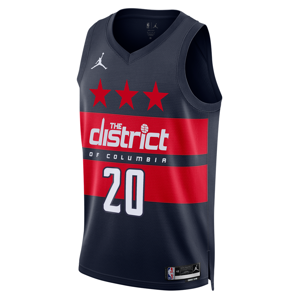Washington Wizards Jordan Brand Statement Edition Swingman Jersey - Navy - Alex Sarr - Men's