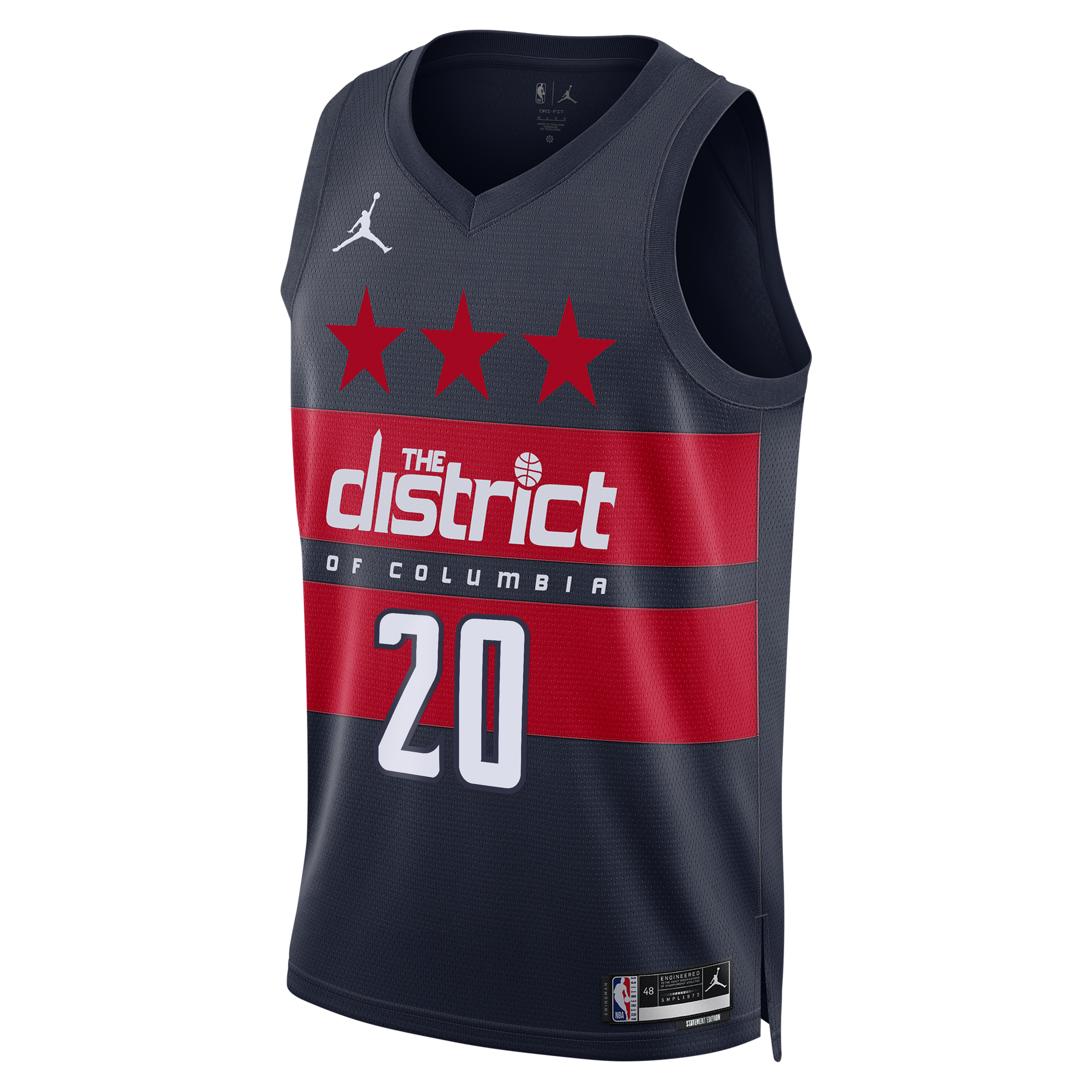 Washington Wizards Jordan Brand Statement Edition Swingman Jersey - Navy - Alex Sarr - Men's