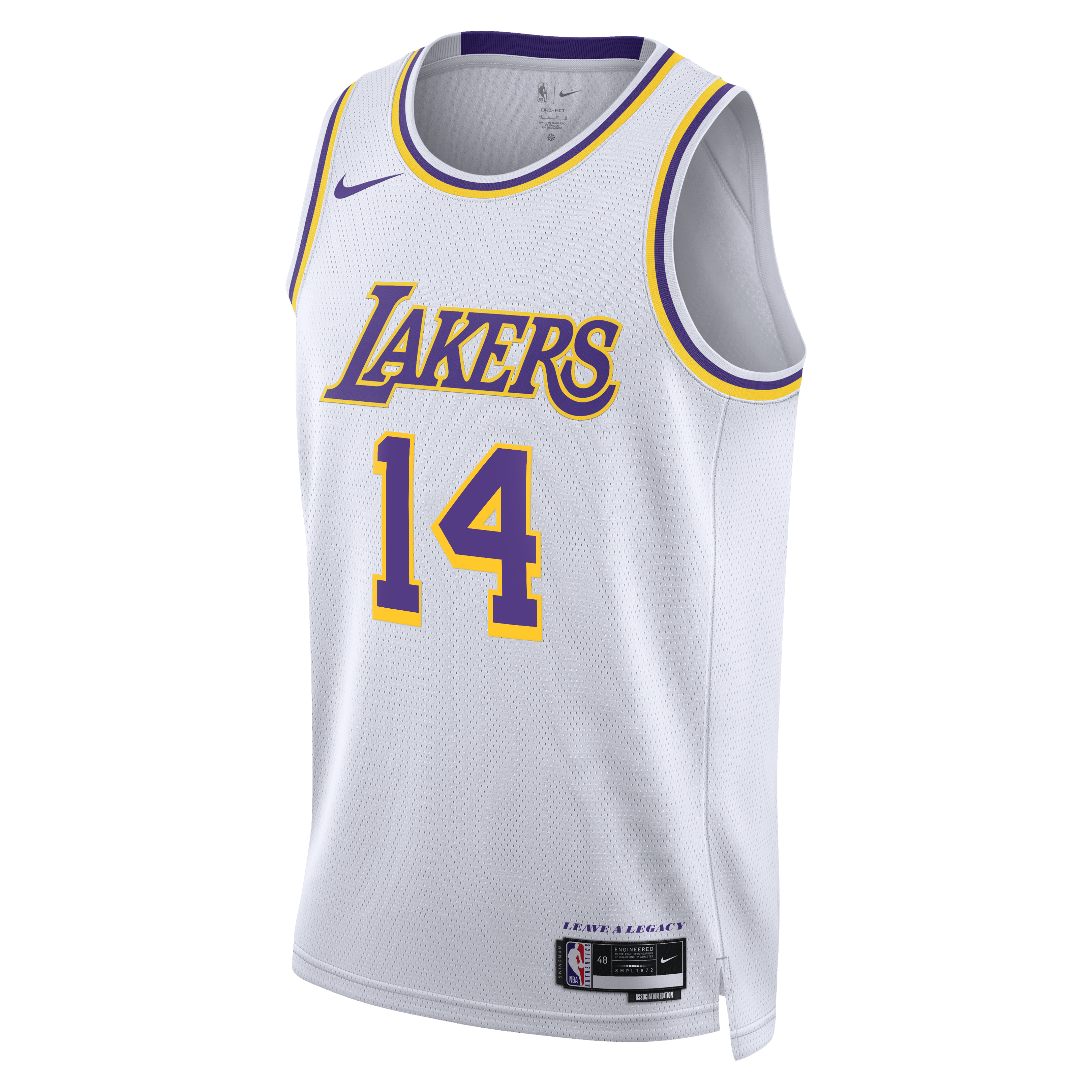 Los Angeles Lakers Nike Association Edition Swingman Jersey - White - Walker Kessler - Unisex