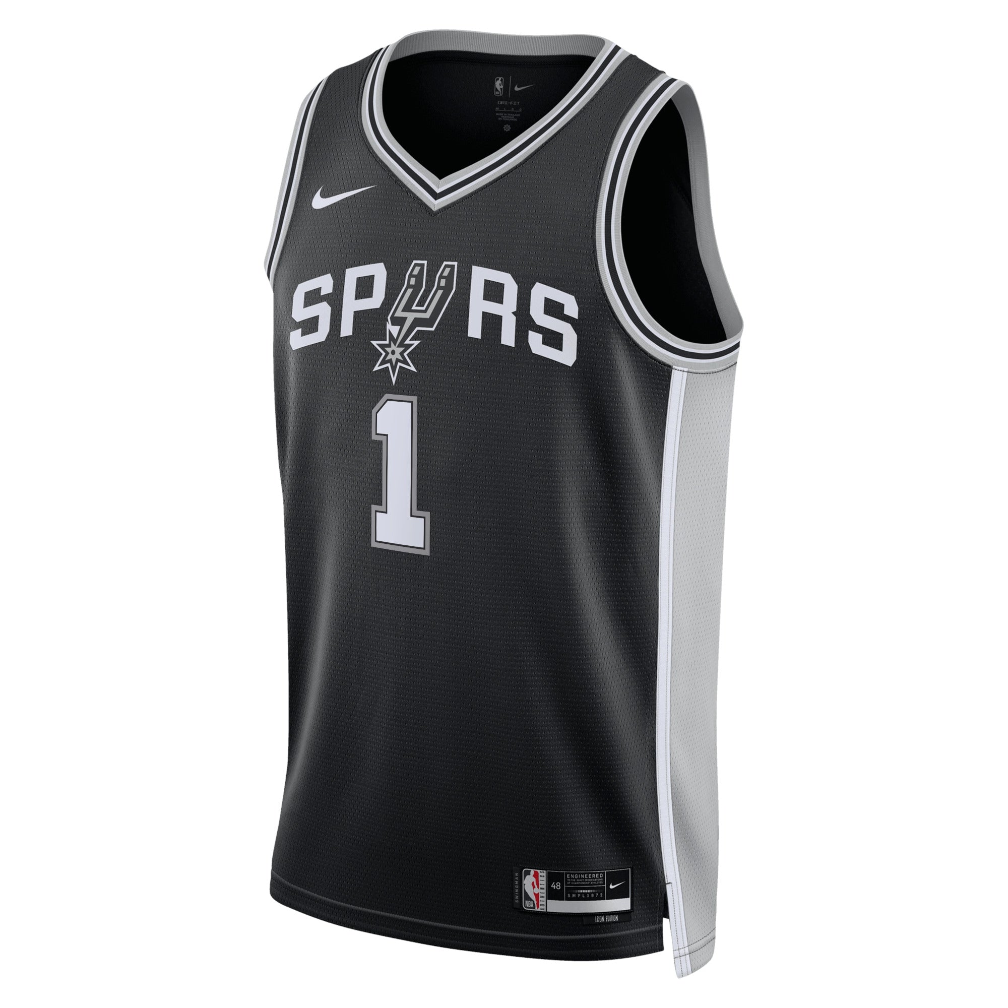 San Antonio Spurs Nike Icon Swingman Jersey - Victor Wembanyama - Men's