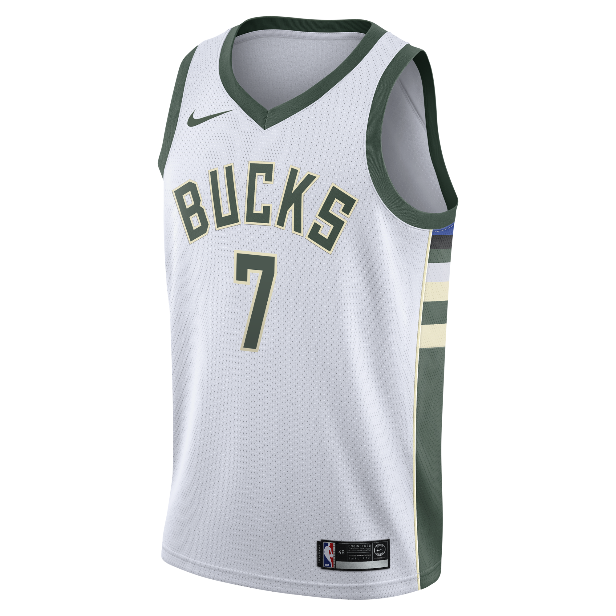 Milwaukee Bucks Nike Association Edition Swingman Jersey - White - Kevin Porter Jr. - Youth