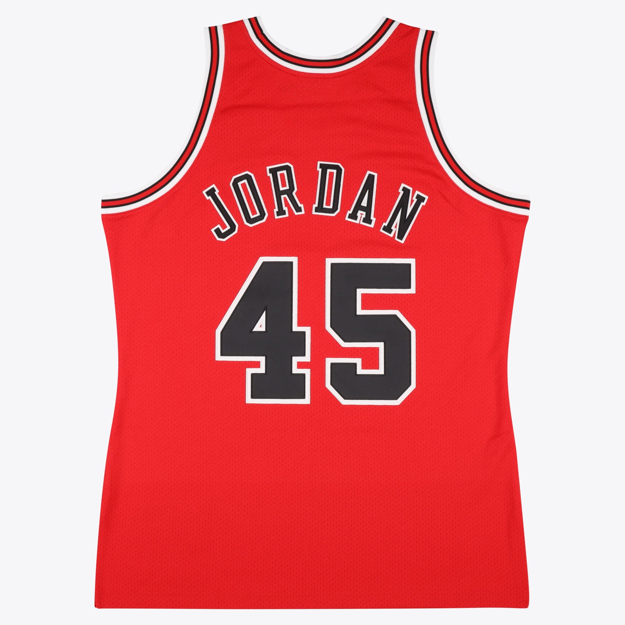 Chicago Bulls Mitchell & Ness Michael Jordan 1994-95 Road 45 Authentic Jersey - Red - Men's