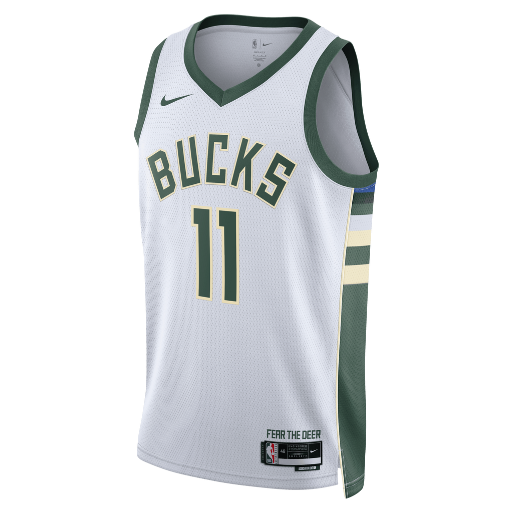 Milwaukee Bucks Association Edition Swingman Jersey - White - Tyler Herro - Unisex