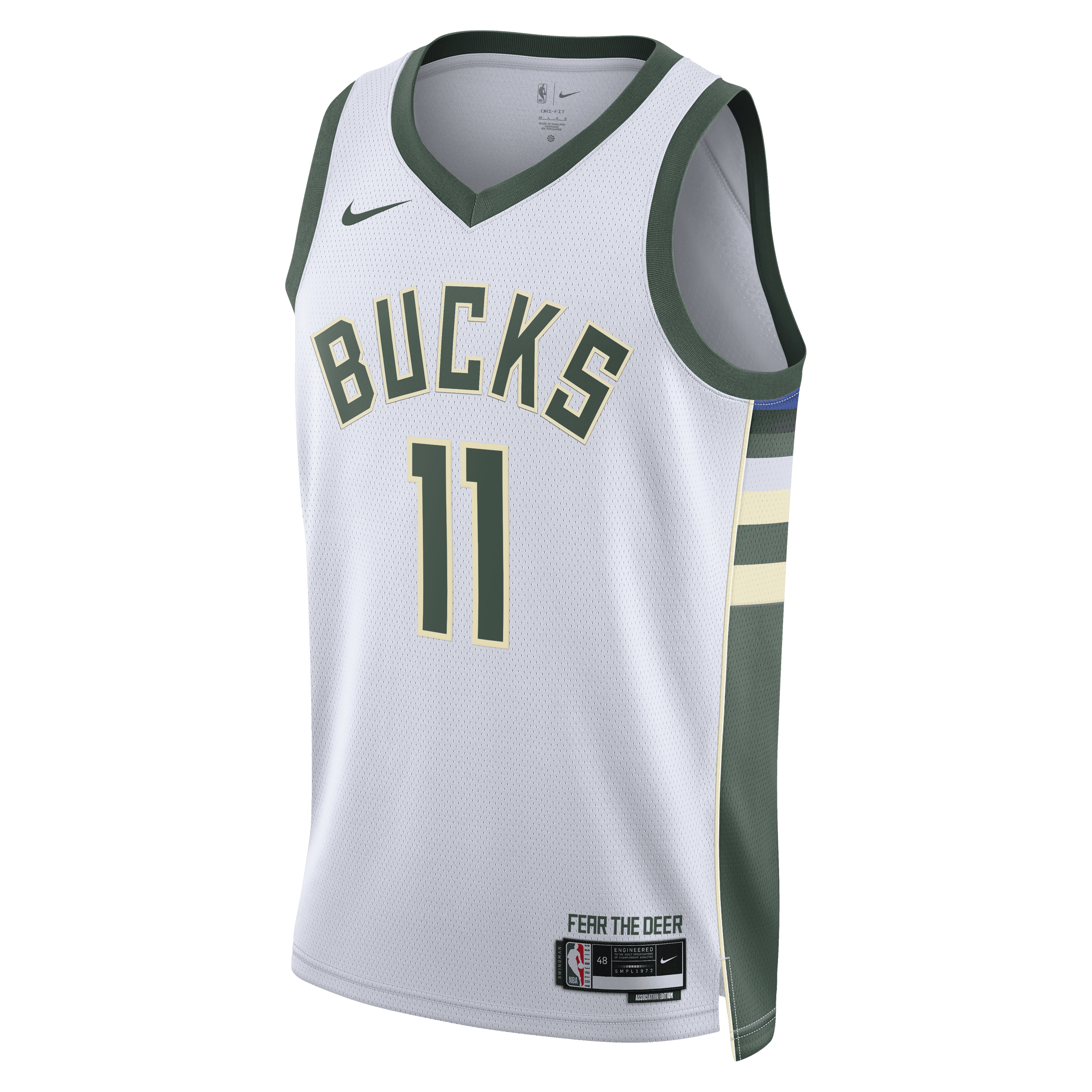 Milwaukee Bucks Association Edition Swingman Jersey - White - Tyler Herro - Unisex
