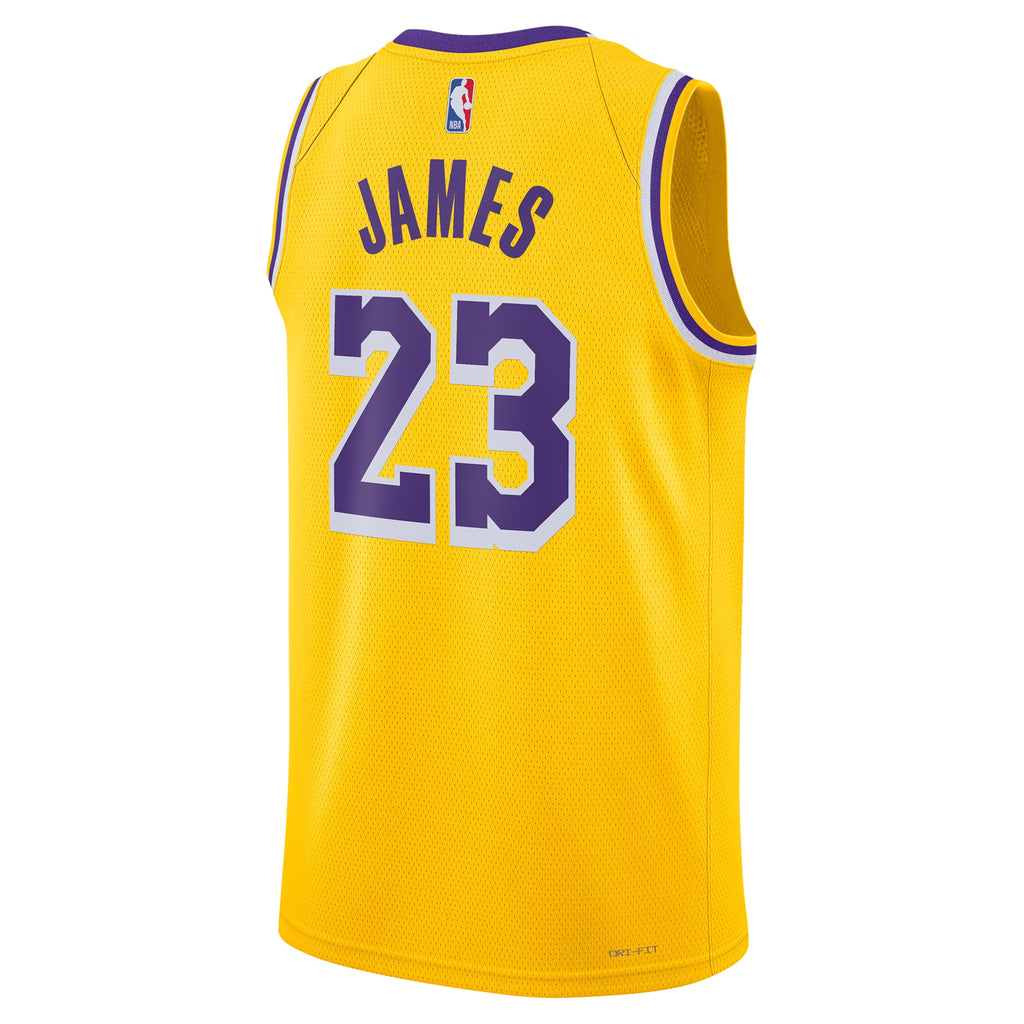 Los Angeles Lakers Nike Icon Swingman Jersey - LeBron James - Unisex