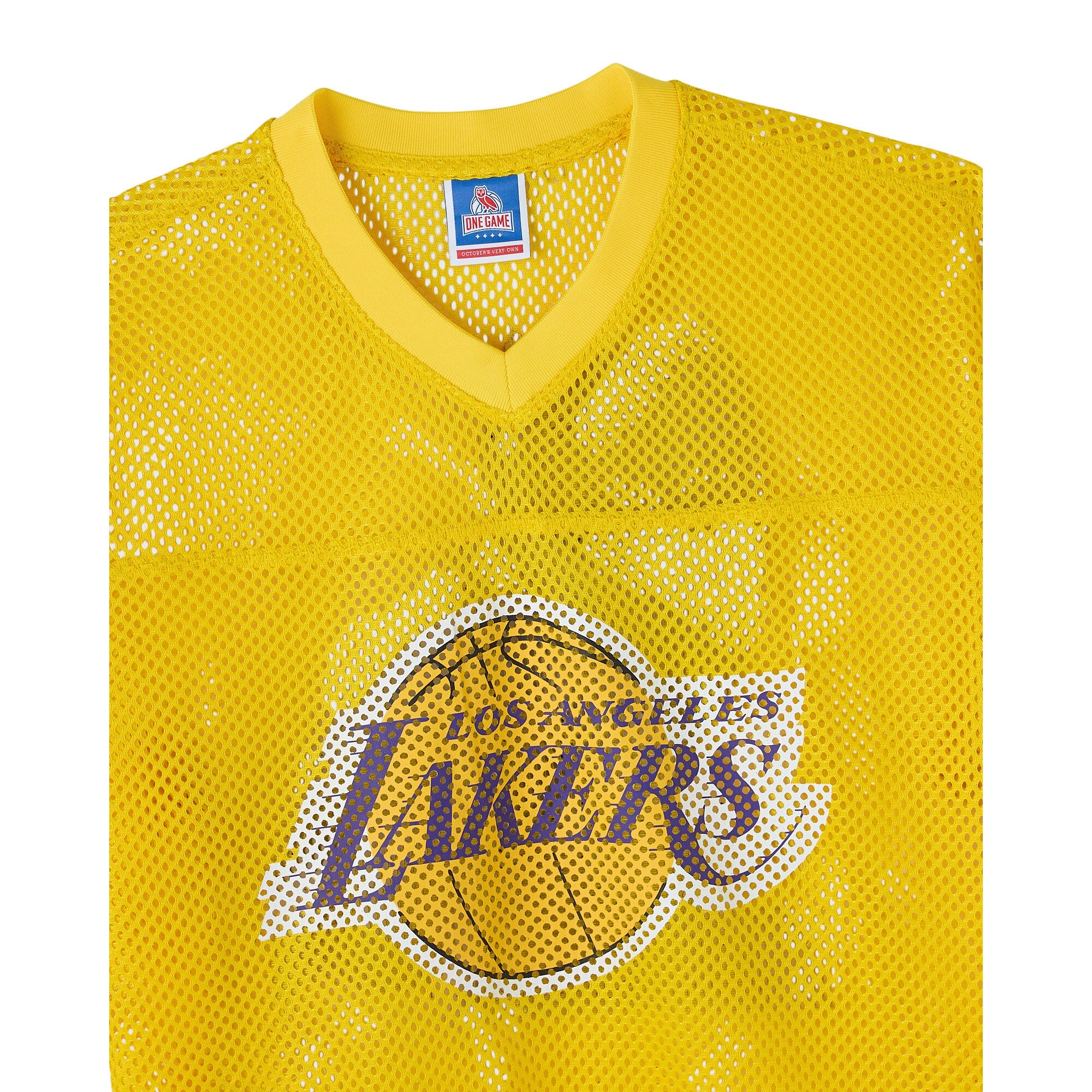 Los Angeles Lakers X OVO Mesh Football Jersey - Men's