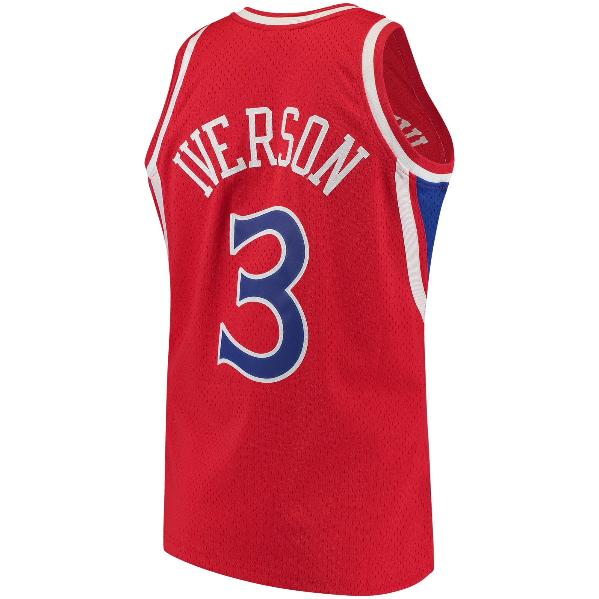 Philadelphia 76ers Mitchell & Ness Allen Iverson 1996-97 Hardwood Classics Swingman Jersey - Red - Men's