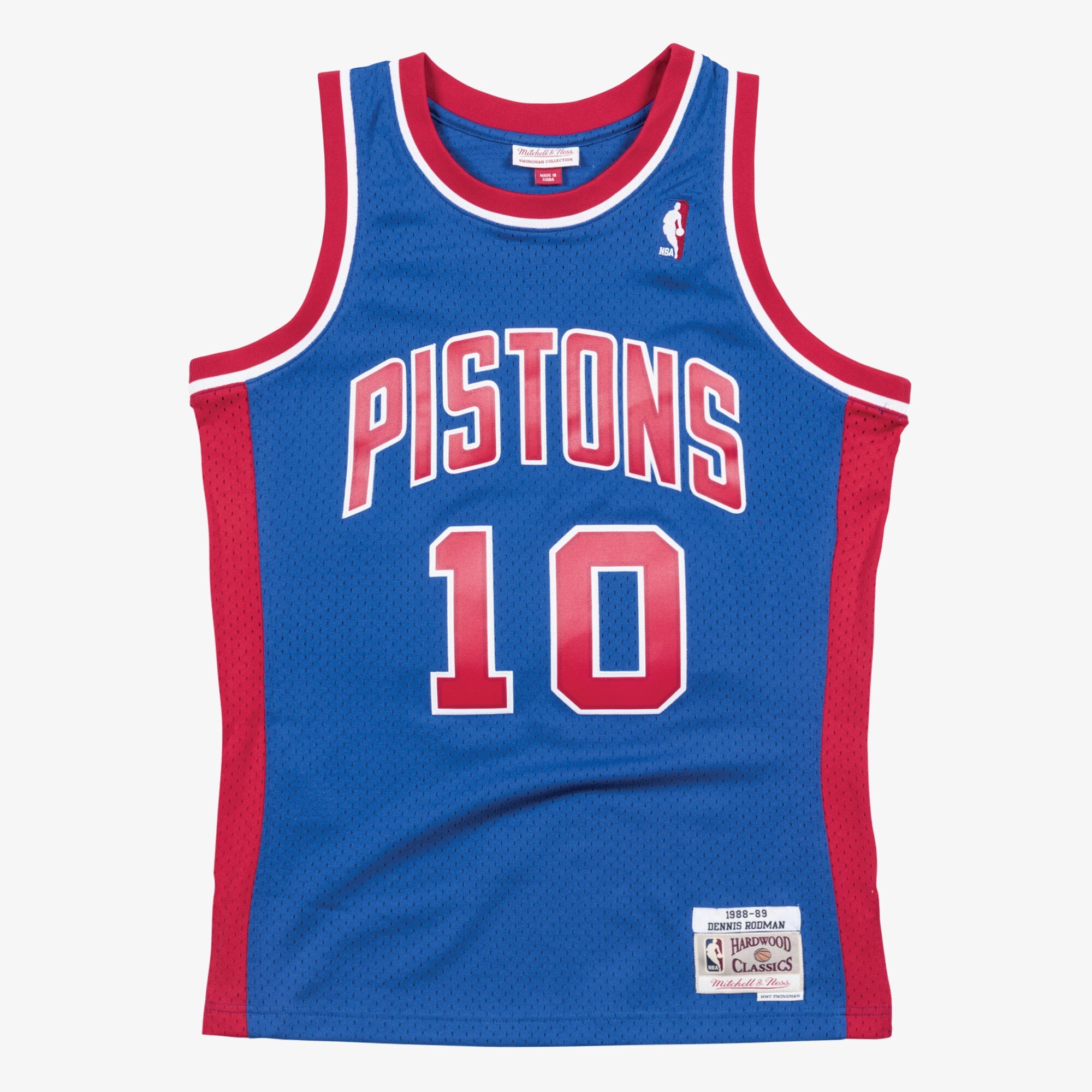 Detroit Pistons Mitchell & Ness Swingman Jersey Road Dennis Rodman 1988-89