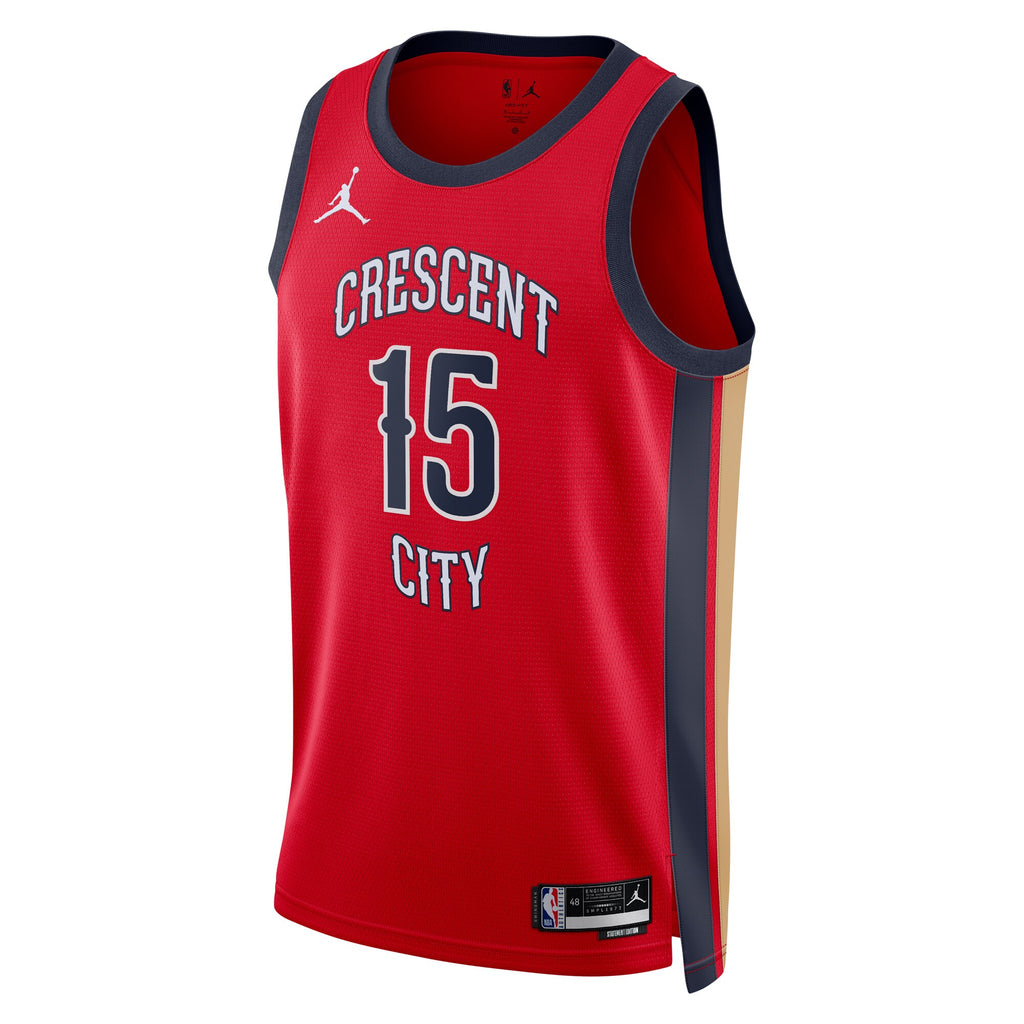 New Orleans Pelicans Jordan Brand Statement Edition Swingman Jersey - Red - Jose Alvarado - Unisex