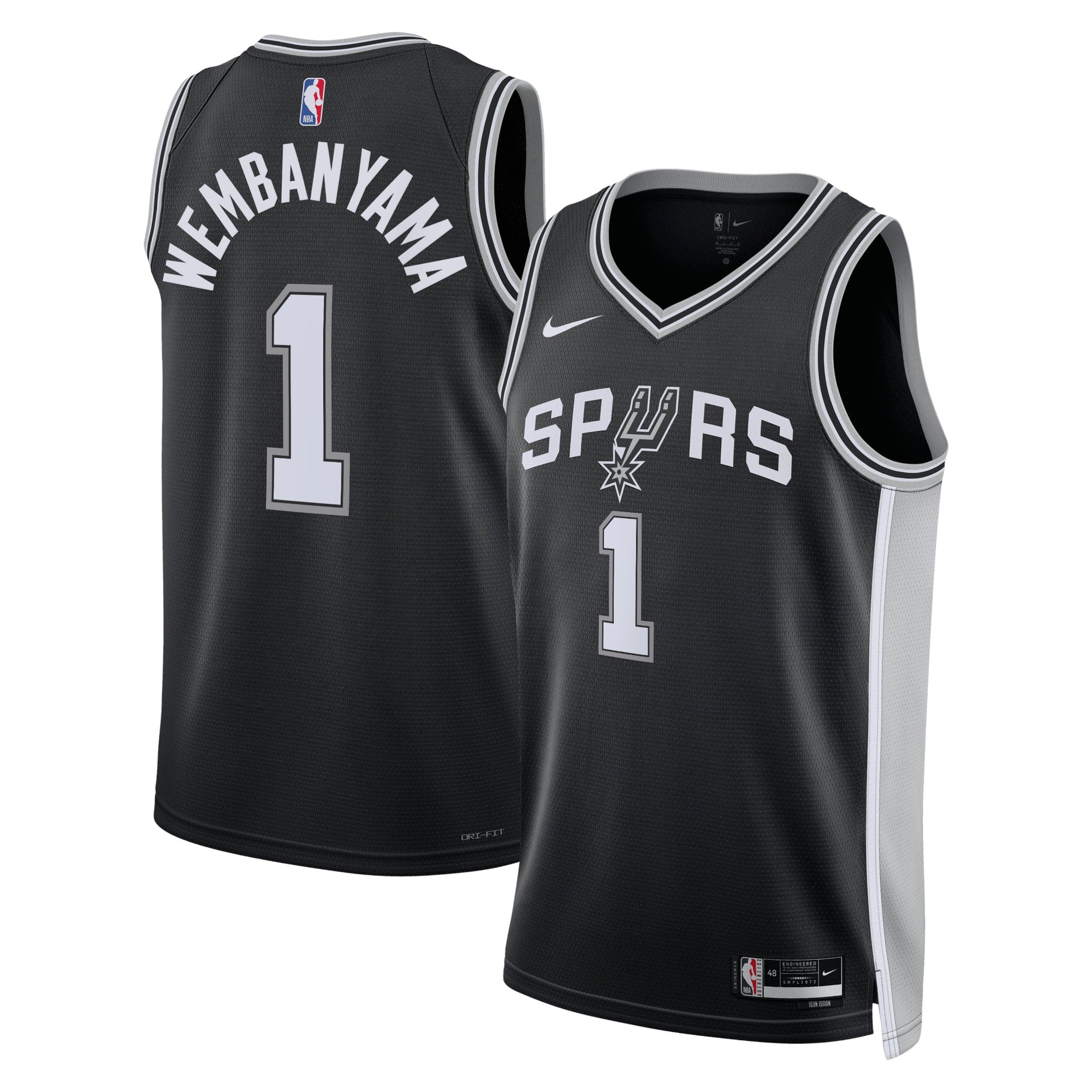 San Antonio Spurs Nike Icon Swingman Jersey - Victor Wembanyama - Men's