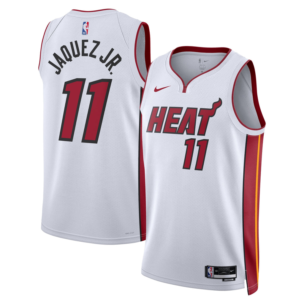 Miami Heat Nike Association Edition Swingman Jersey - White - Jaime Jaquez Jr. - Unisex