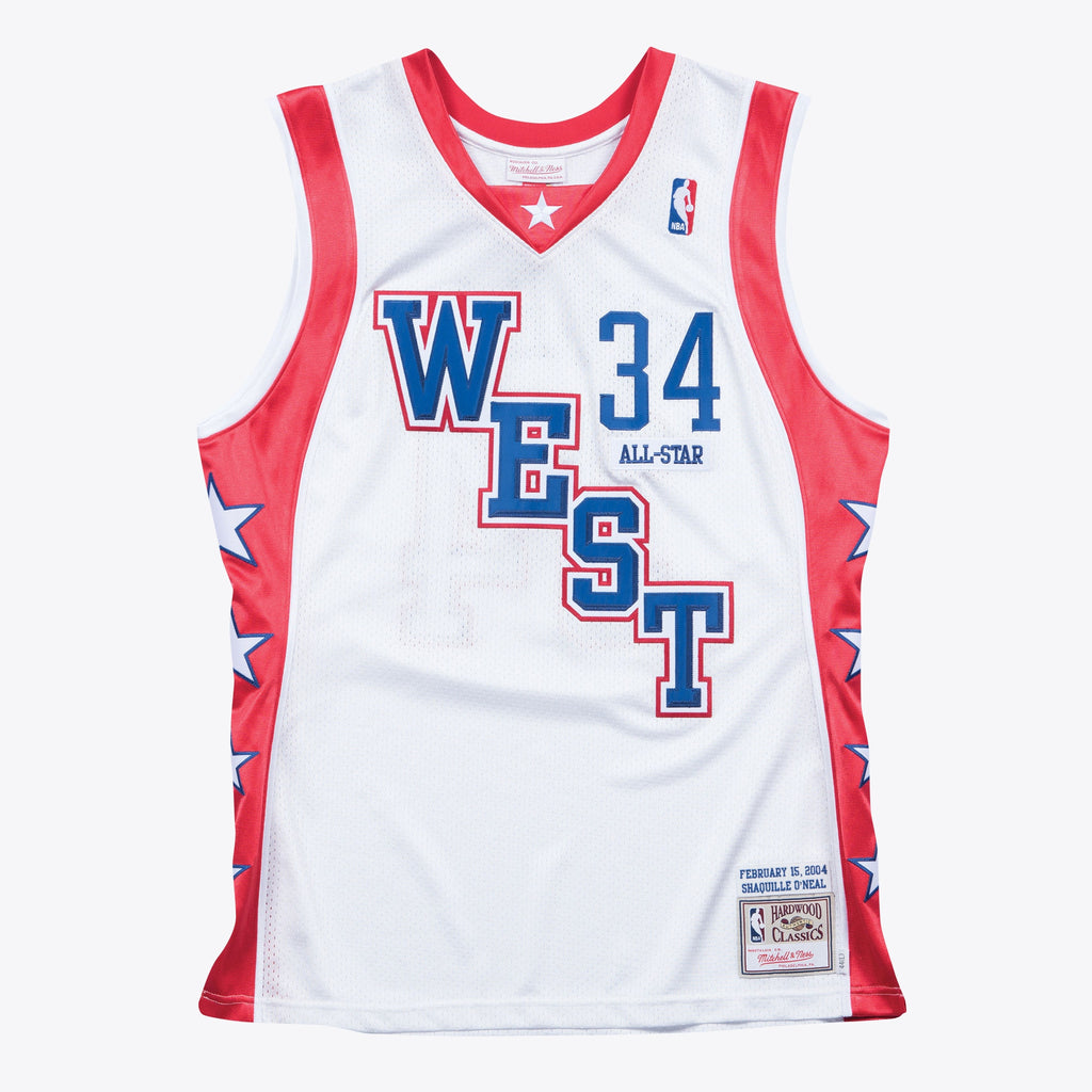 Mitchell & Ness NBA 2004 West Shaquille ONeal Authentic All-Star Jersey - White - Men's