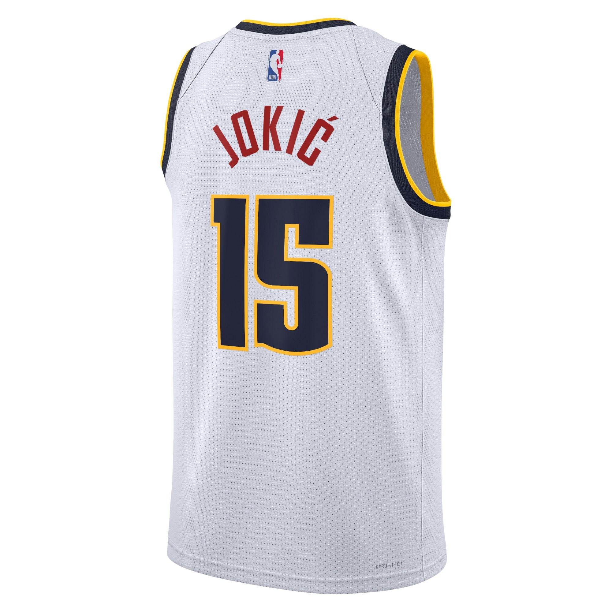 Denver Nuggets Nike Association Edition Swingman Jersey - White - Nikola Jokić - Unisex