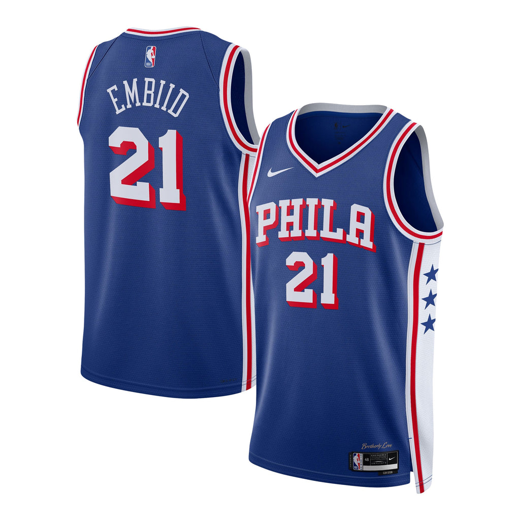 Philadelphia 76ers Nike Icon Edition Swingman Jersey - Joel Embiid - Unisex