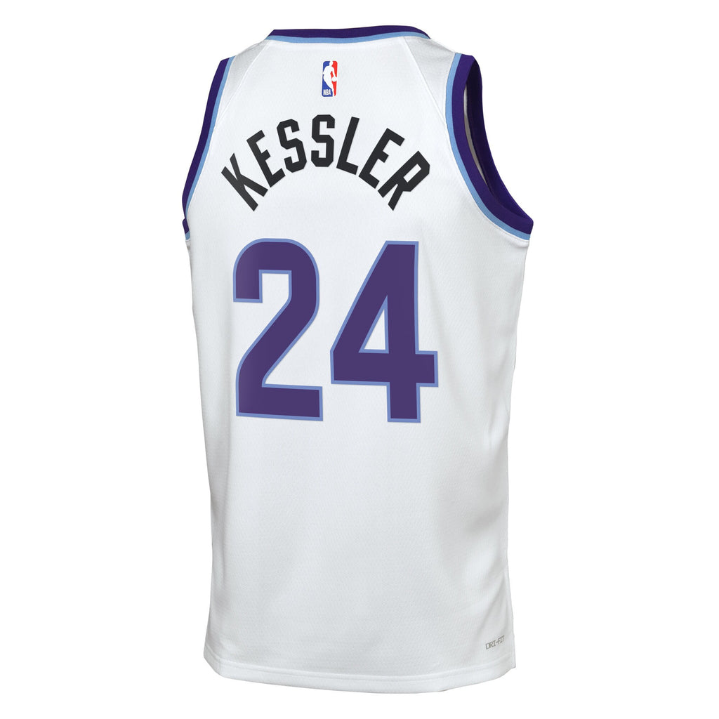 Utah Jazz Nike Replica Association Edition Swingman Jersey - White - Walker Kessler - Youth