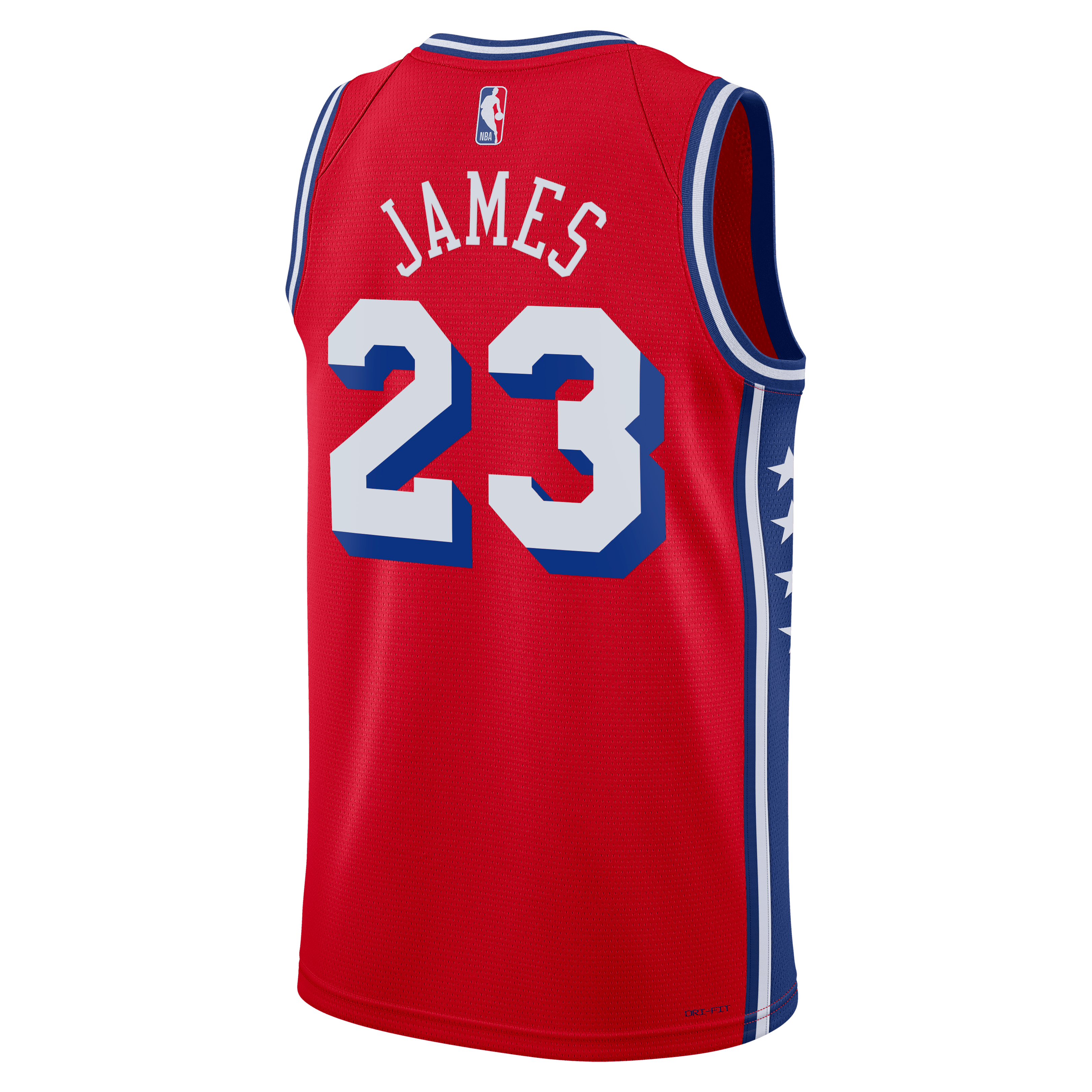 Philadelphia 76ers Jordan Brand Statement Edition Swingman Jersey - Red - LeBron James - Unisex