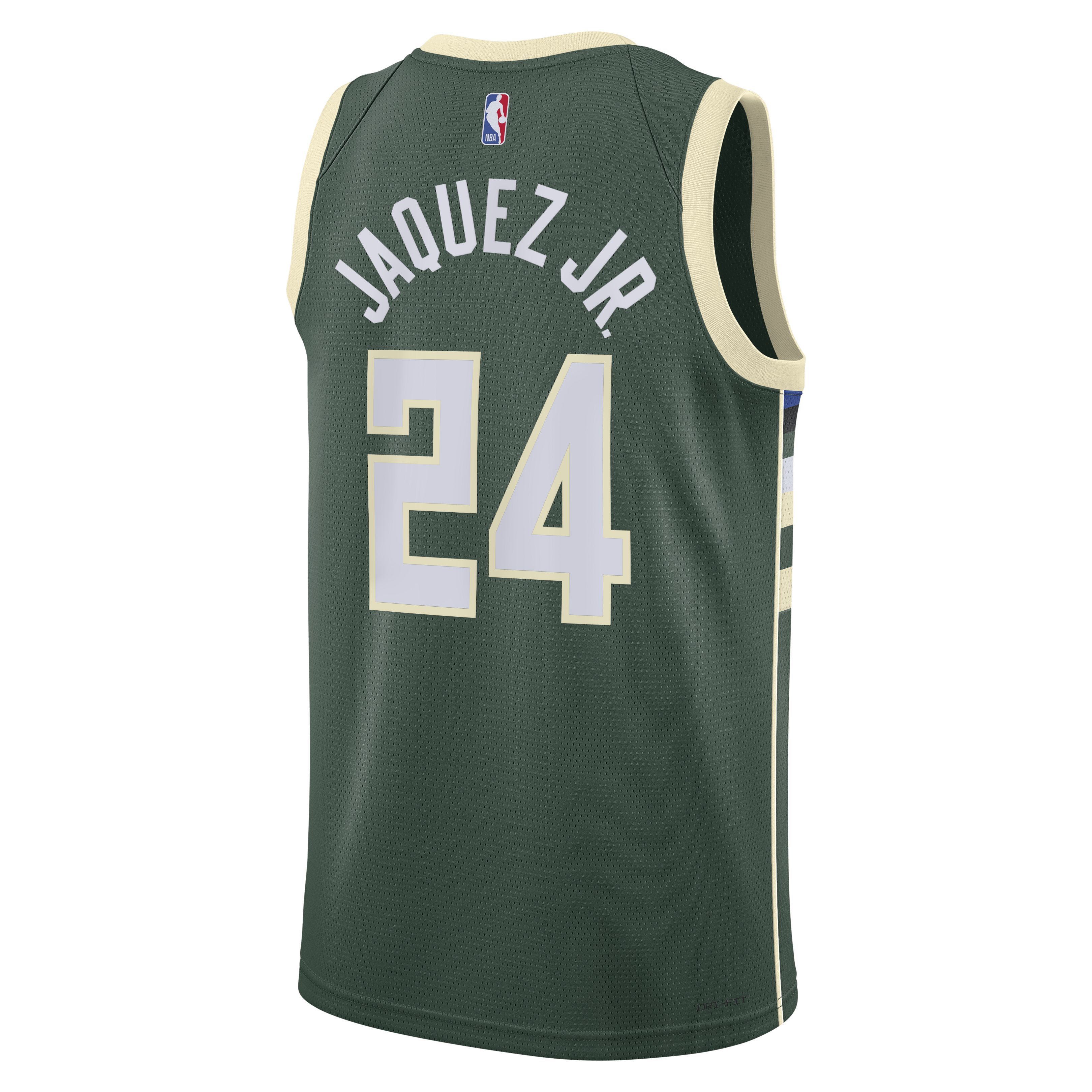 Milwaukee Bucks Nike Icon Edition Swingman Jersey - Hunter Green - Jaime Jaquez Jr. - Unisex