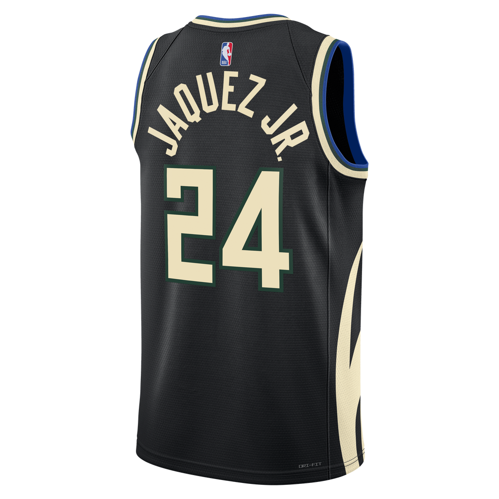 Milwaukee Bucks Jordan Brand Statement Edition Swingman Jersey - Hunter Green - Jaime Jaquez Jr. - Unisex